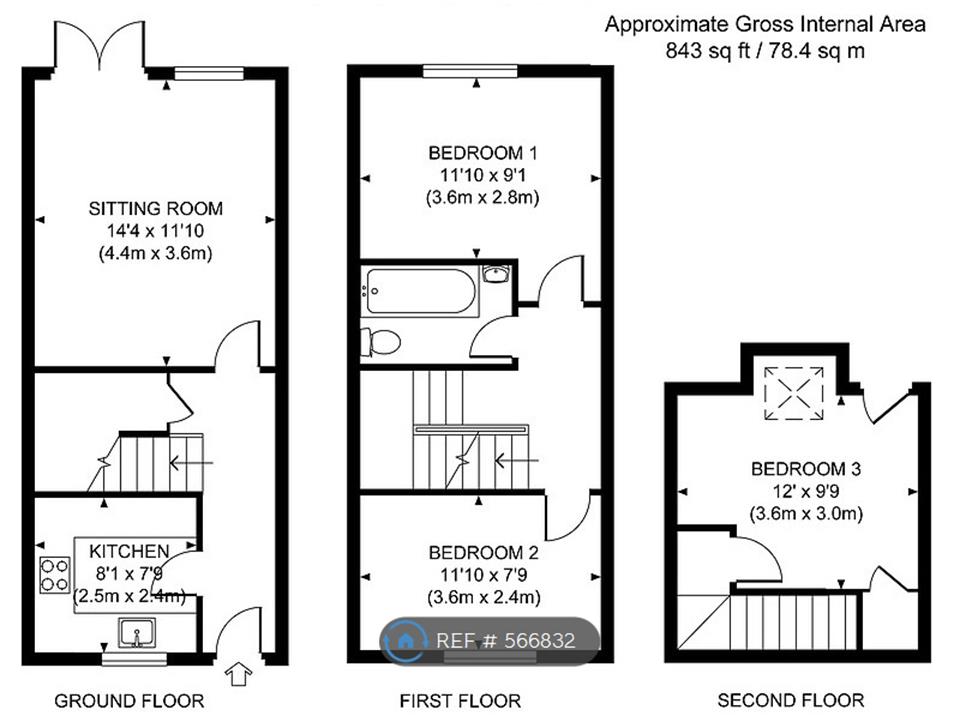 3 Bedrooms Terraced house to rent in Carpenters Meadow, Pulborough RH20