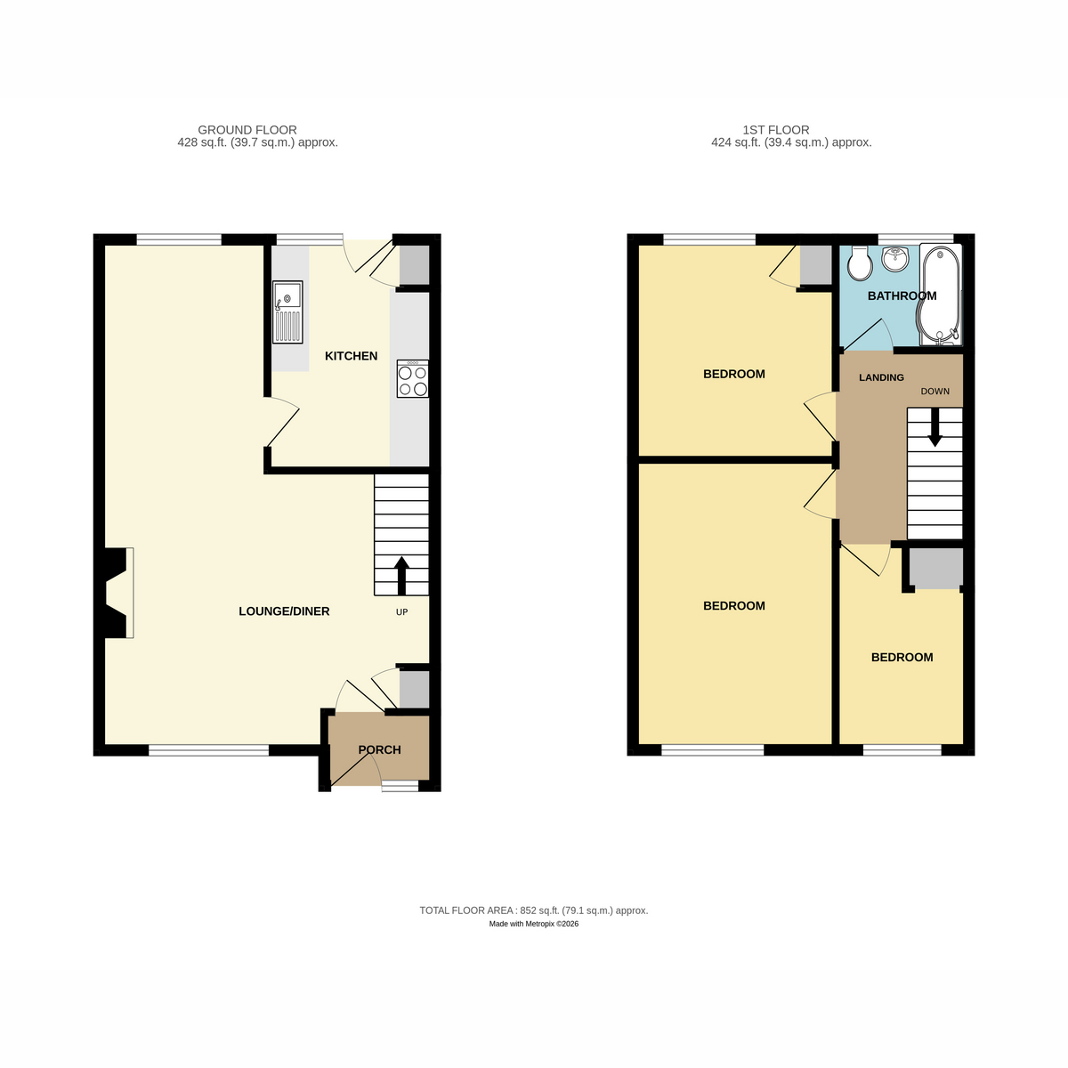 38, Stansfield Road, Benfleet floorplan