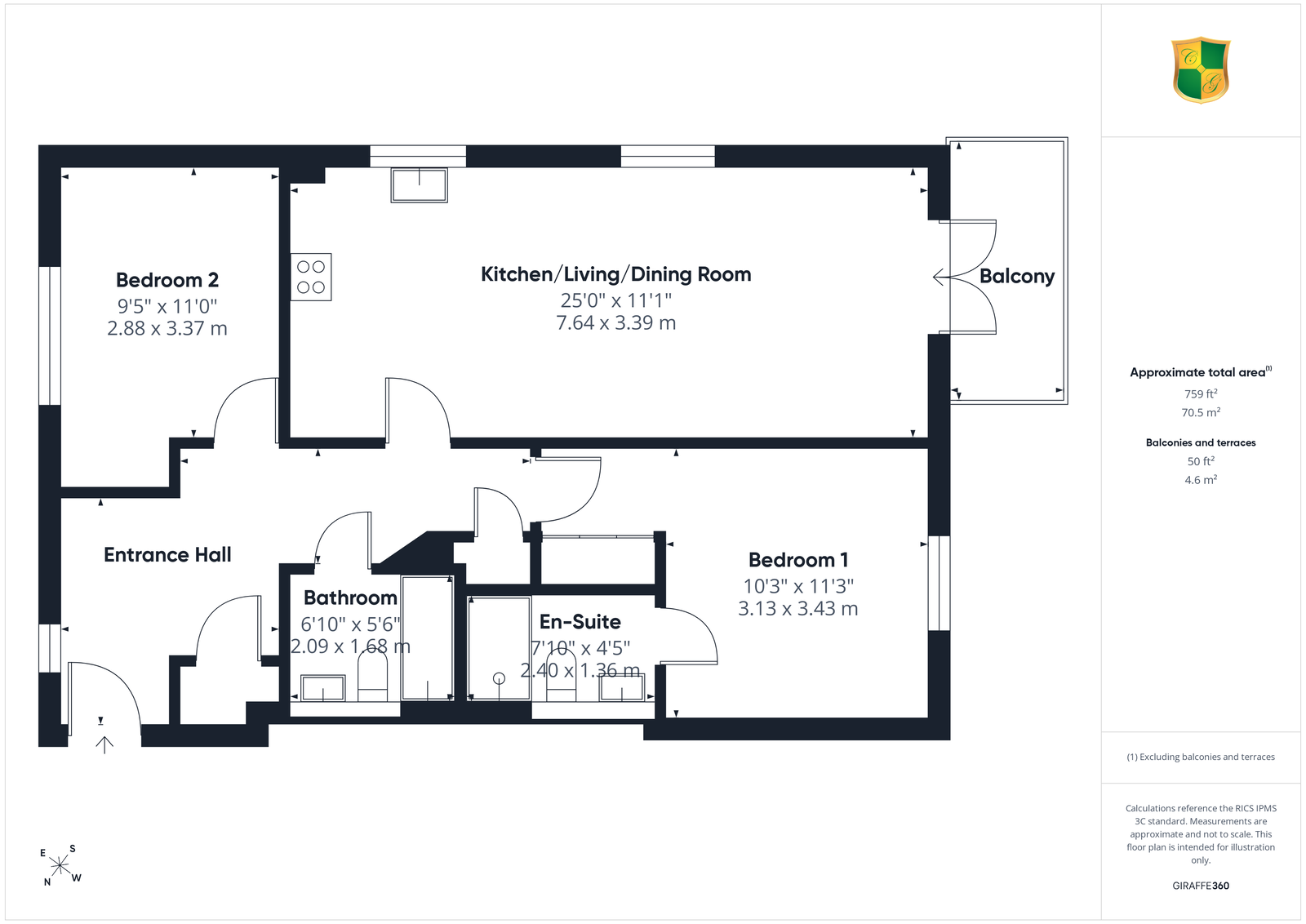 84, Moat Road, Horsham floorplan