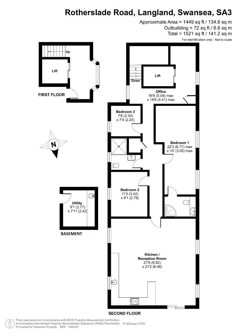 Flat 3 Storr Rock House, 2a Rotherslade Road, Swansea floorplan