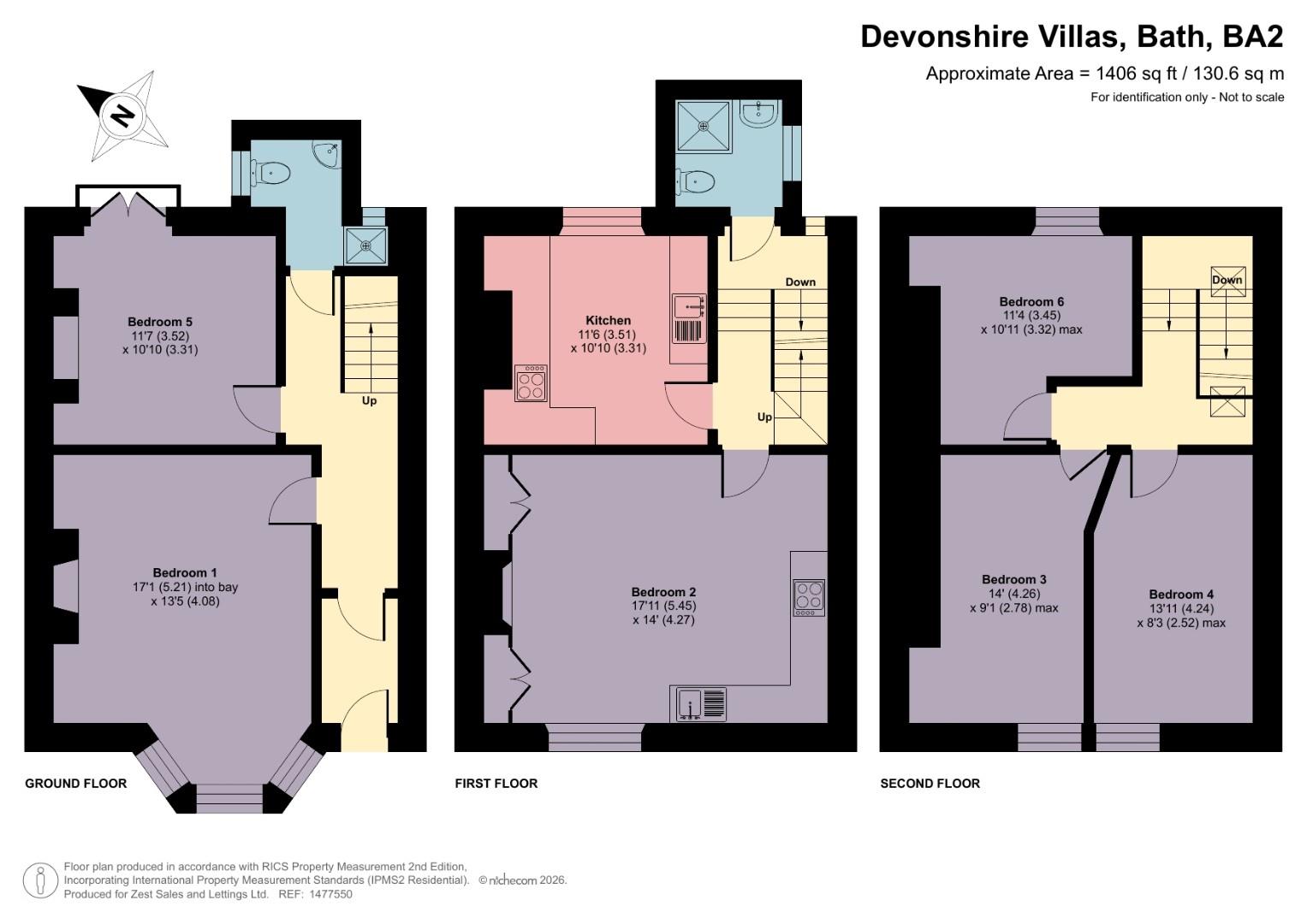 4, Devonshire Villas, Bath floorplan