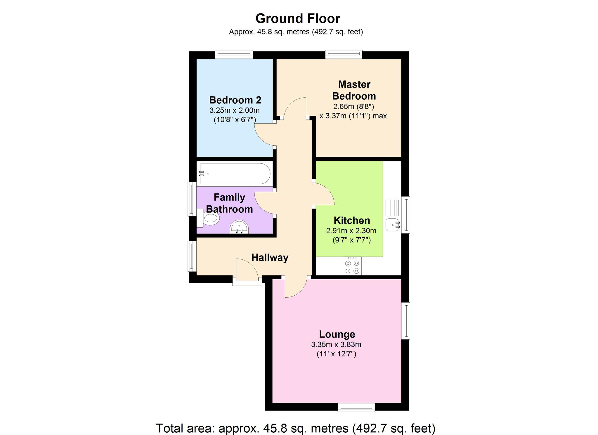 51 The Hollies (Sale only), Holbeach floorplan