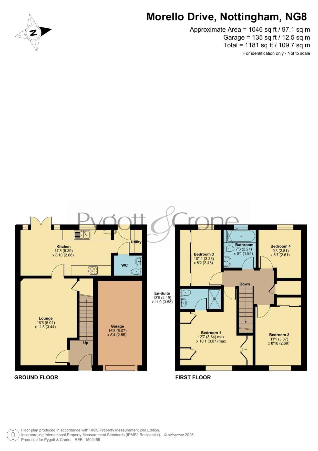 27, Morello Drive, Nottingham floorplan
