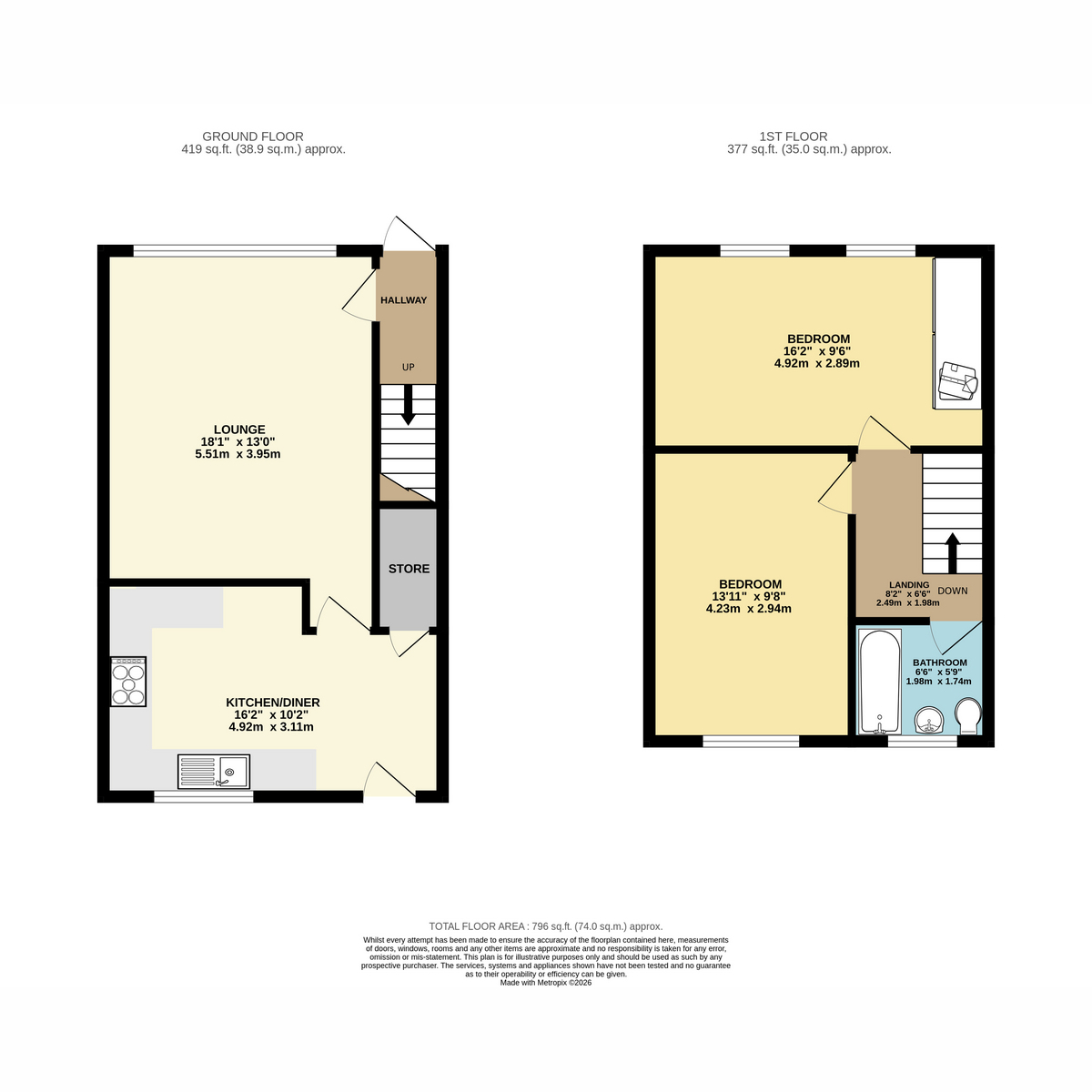 43, Somerville Road, Alrewas floorplan