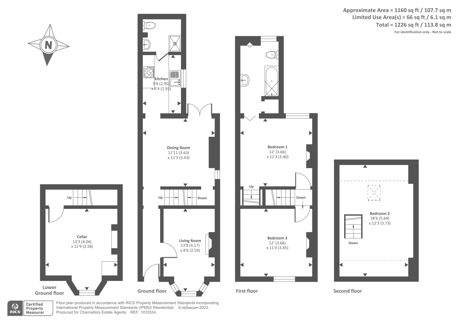 Lansdowne Road, Worcester WR3, 2 bedroom end terrace house for sale