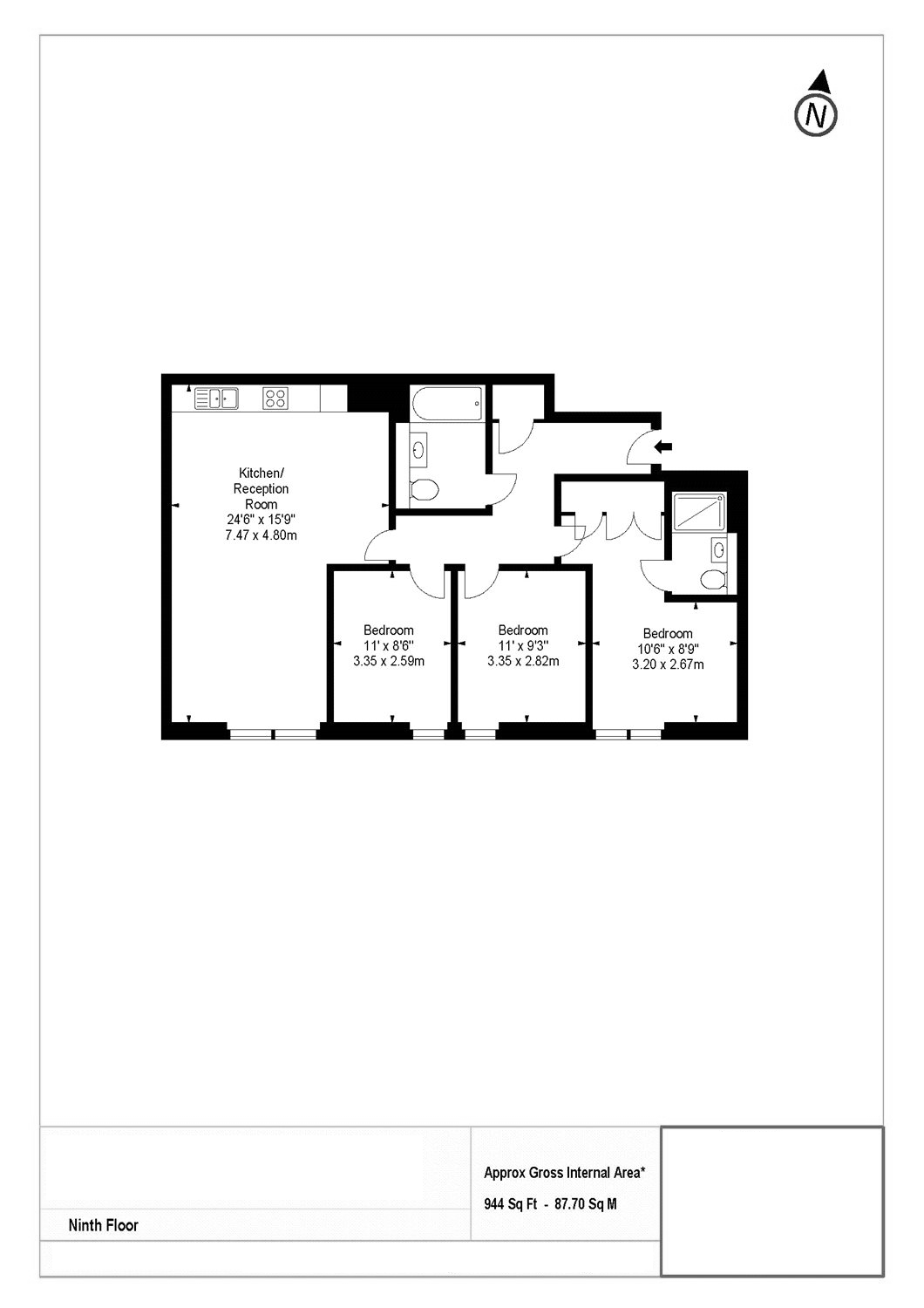 3 Bedrooms Flat to rent in 4B Merchant Square, Harbet Road, Paddington W2