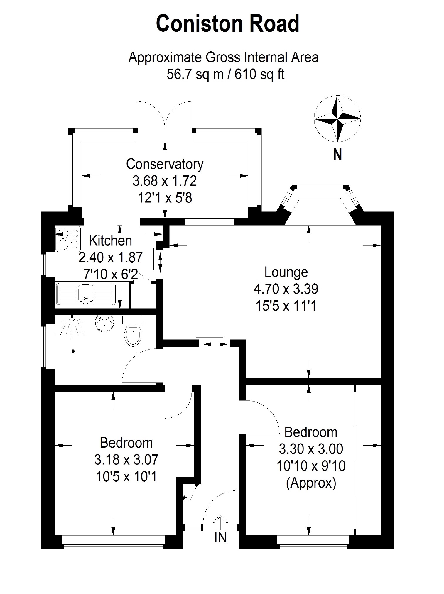 2 Bedrooms Semi-detached bungalow for sale in Coniston Road, Fulwood, Preston PR2