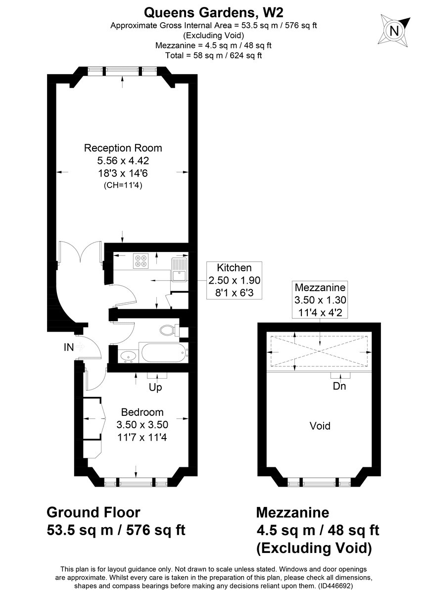1 Bedrooms Flat to rent in Queens Gardens, London W2