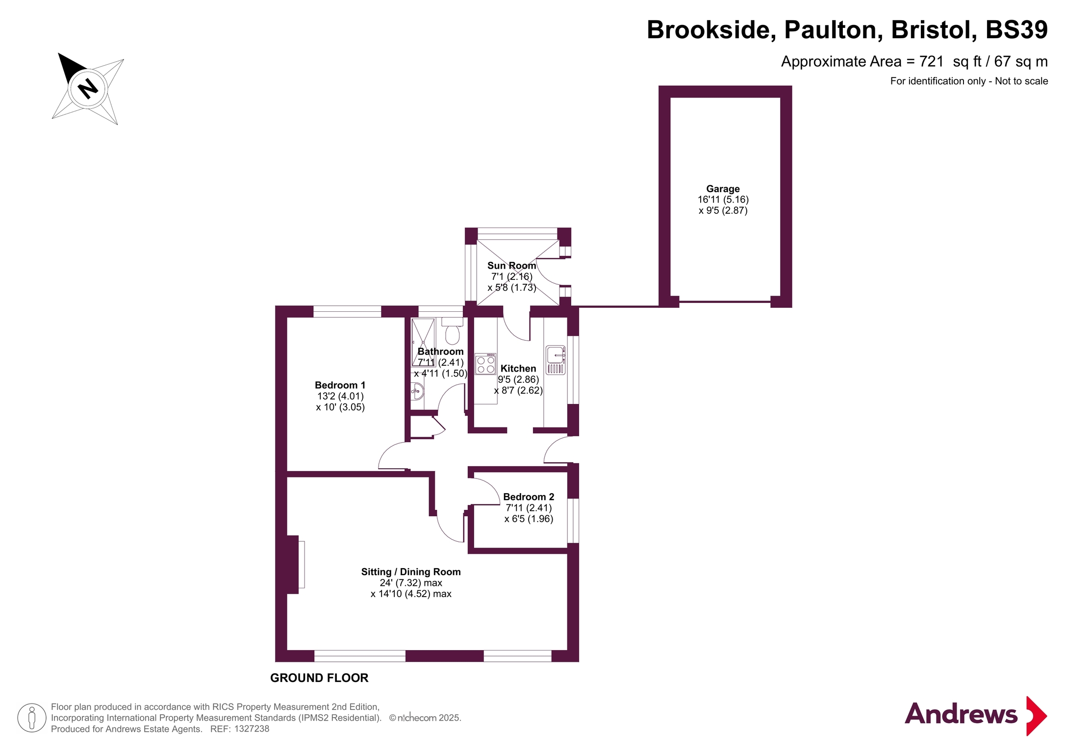 2, Brookside, Bristol floorplan