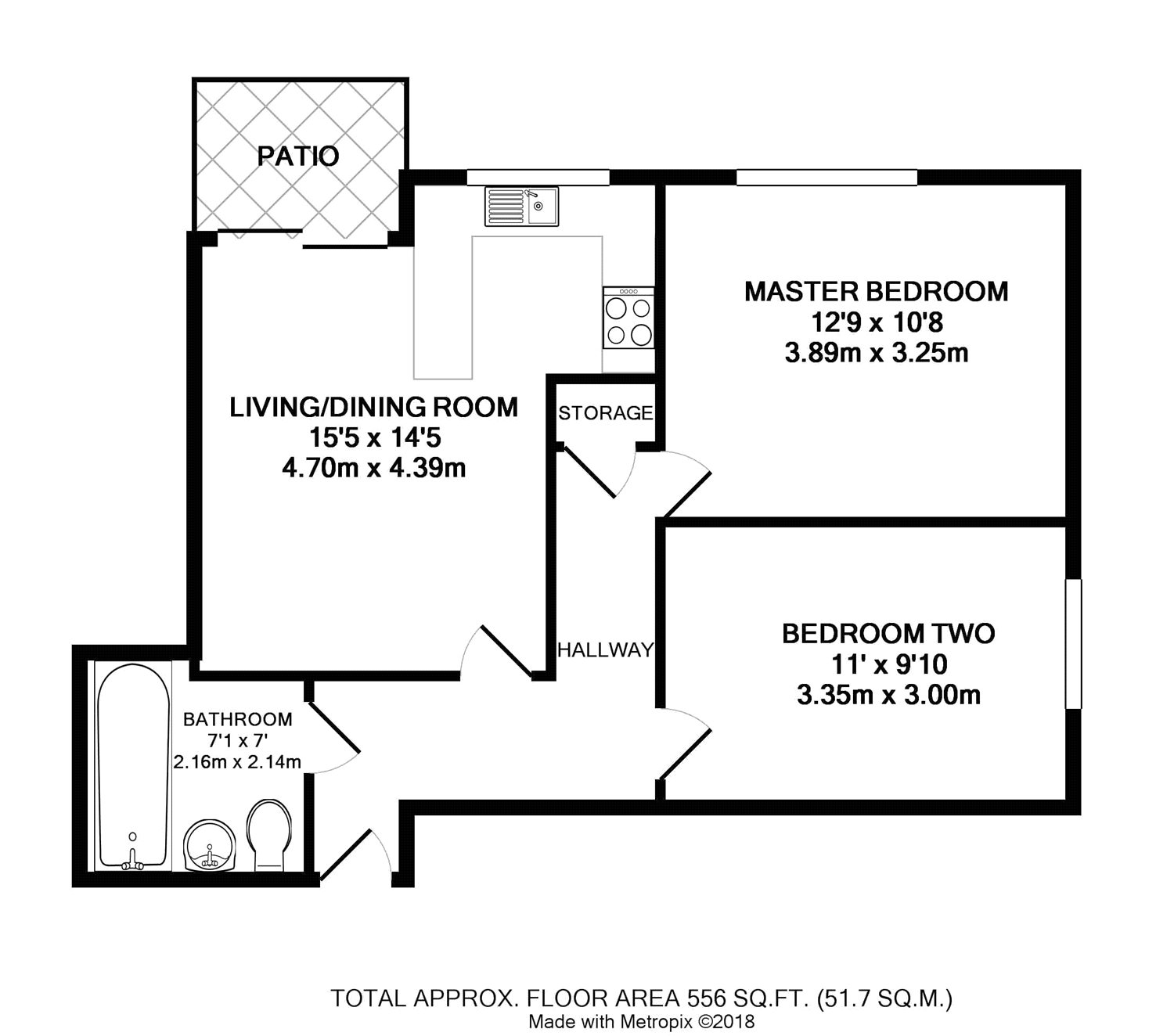 2 Bedrooms Flat to rent in Branagh Court, Reading, Berkshire RG30