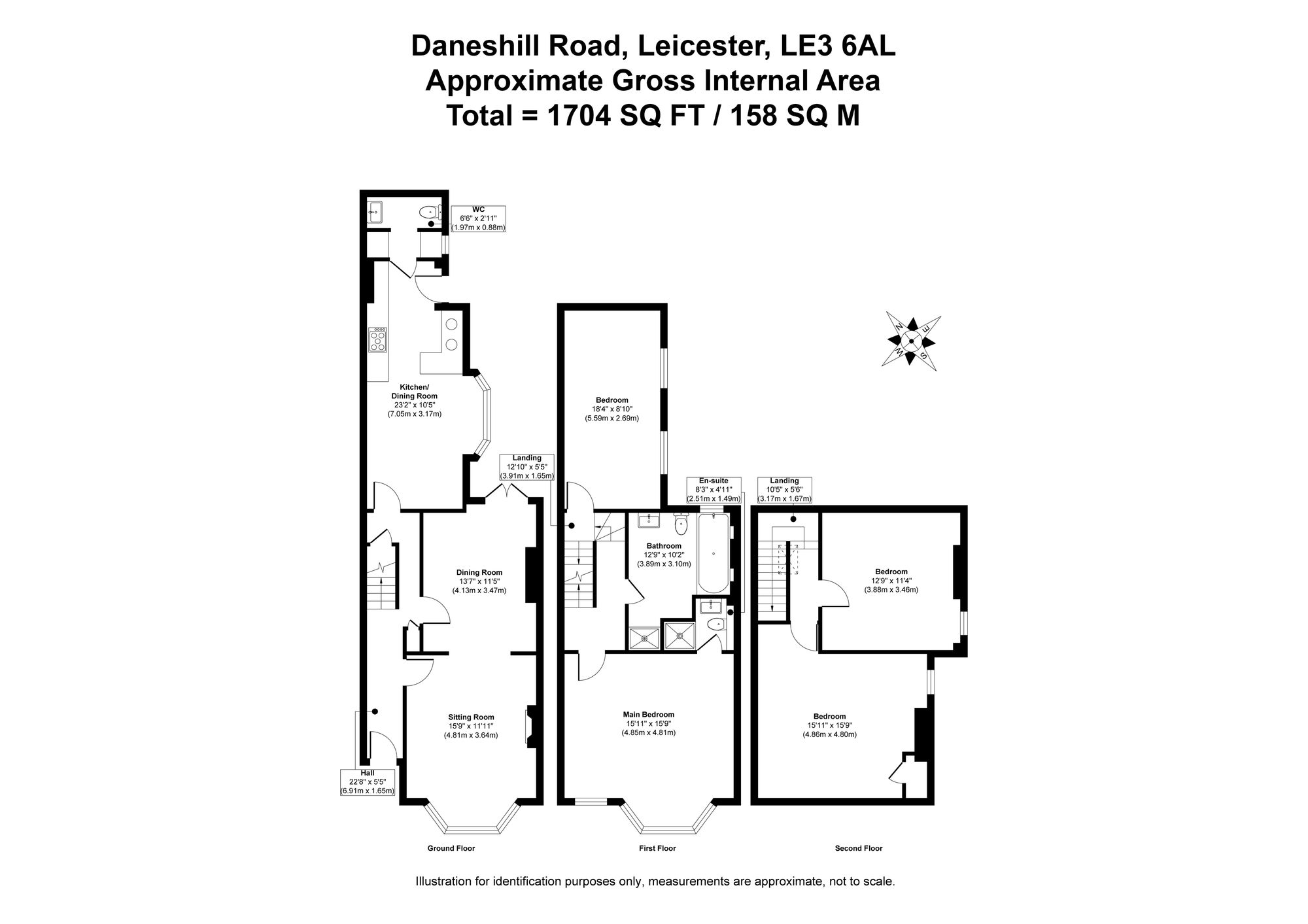 56 Daneshill Road, Leicester floorplan