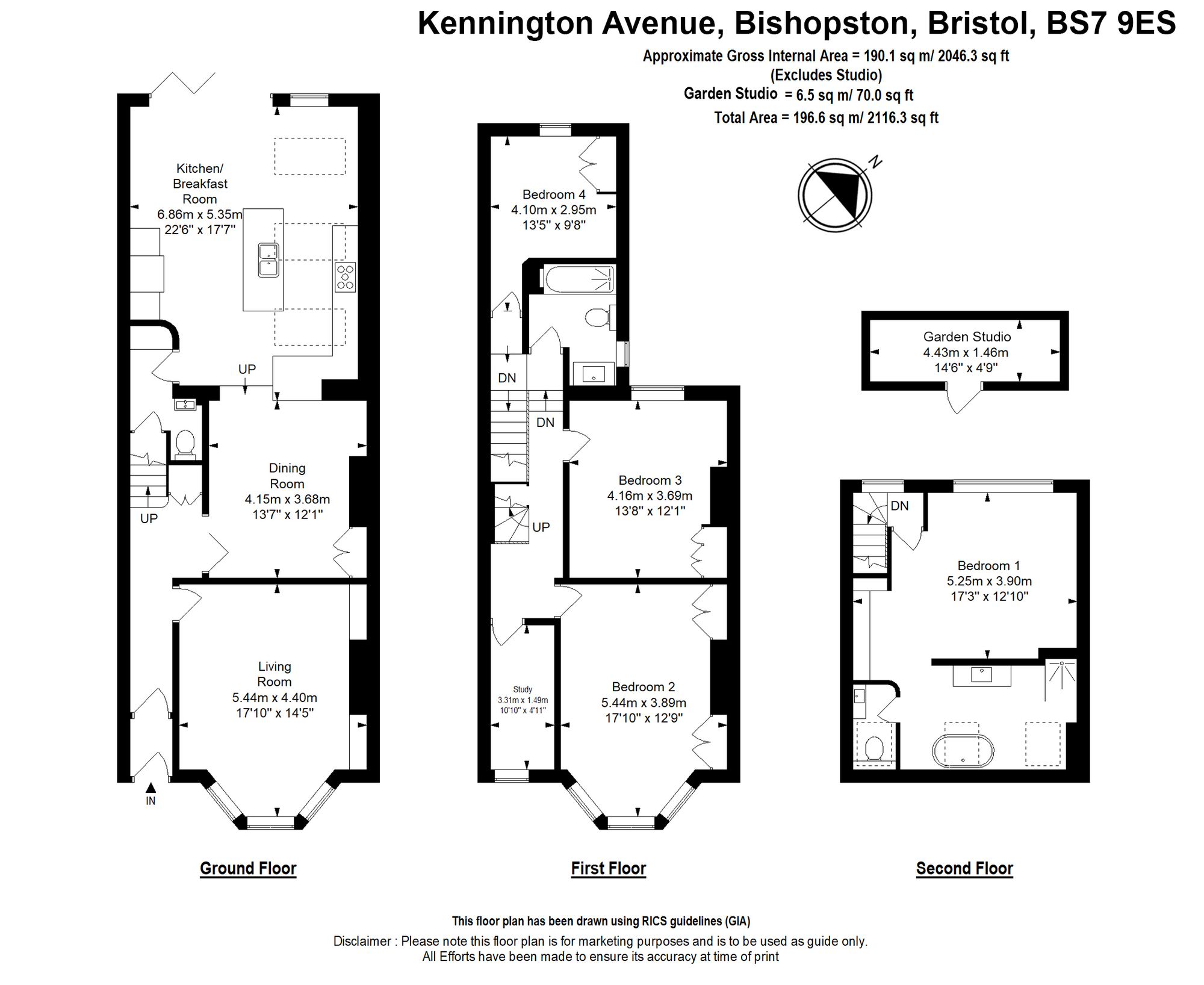 94 Kennington Avenue, Bristol floorplan