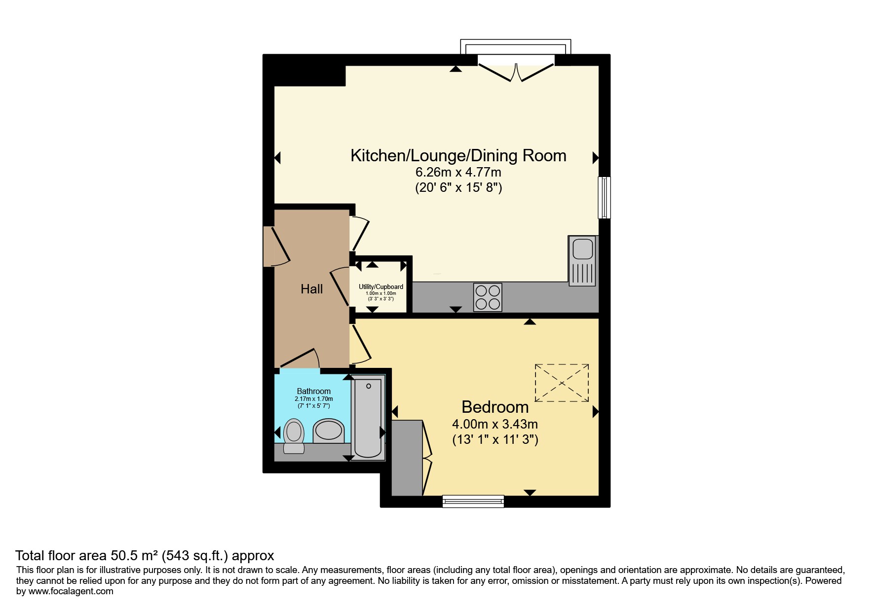 Flat 6, Hodgebrook House, Heath Lane, Camberley floorplan