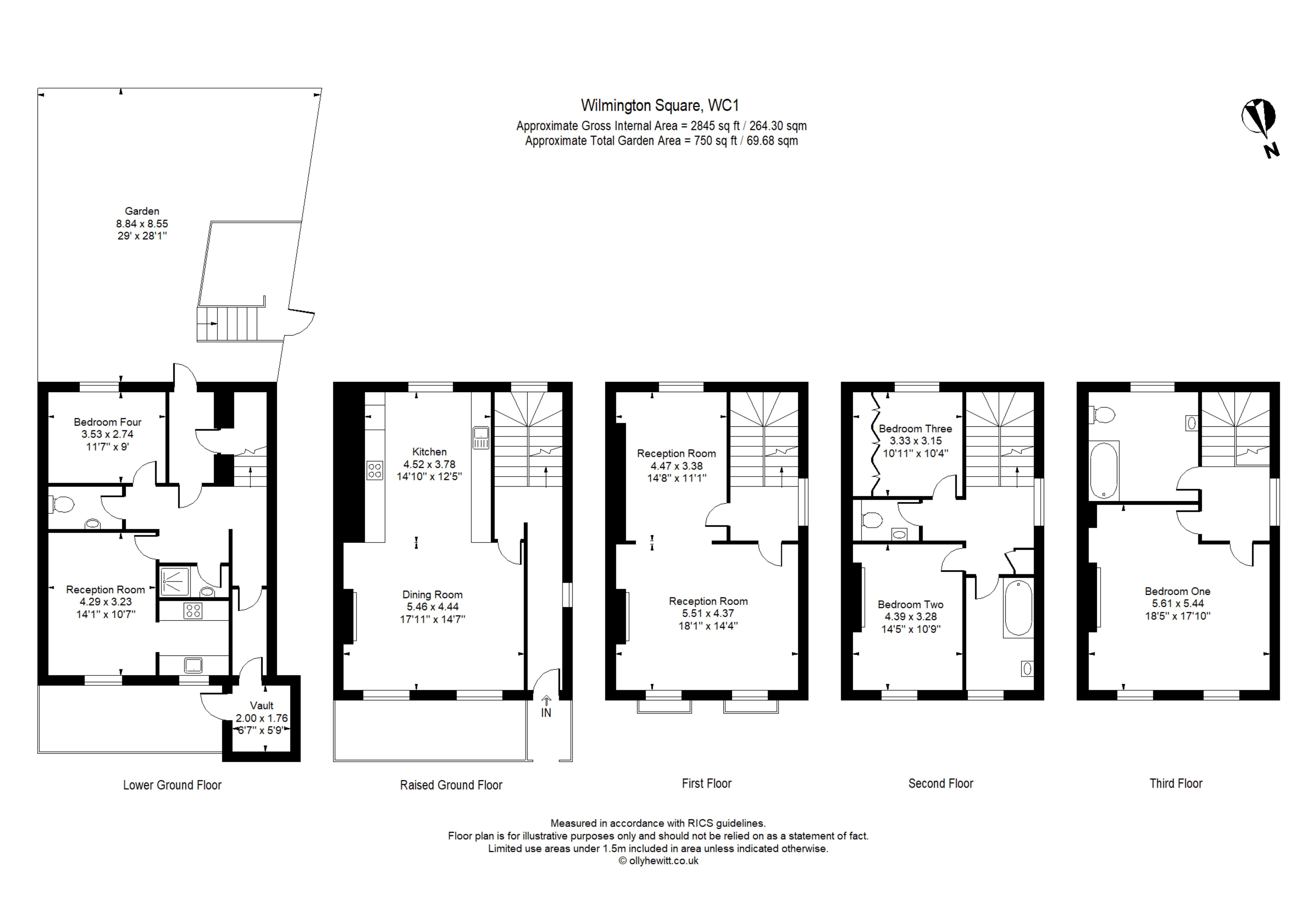 40, Wilmington Square, London floorplan