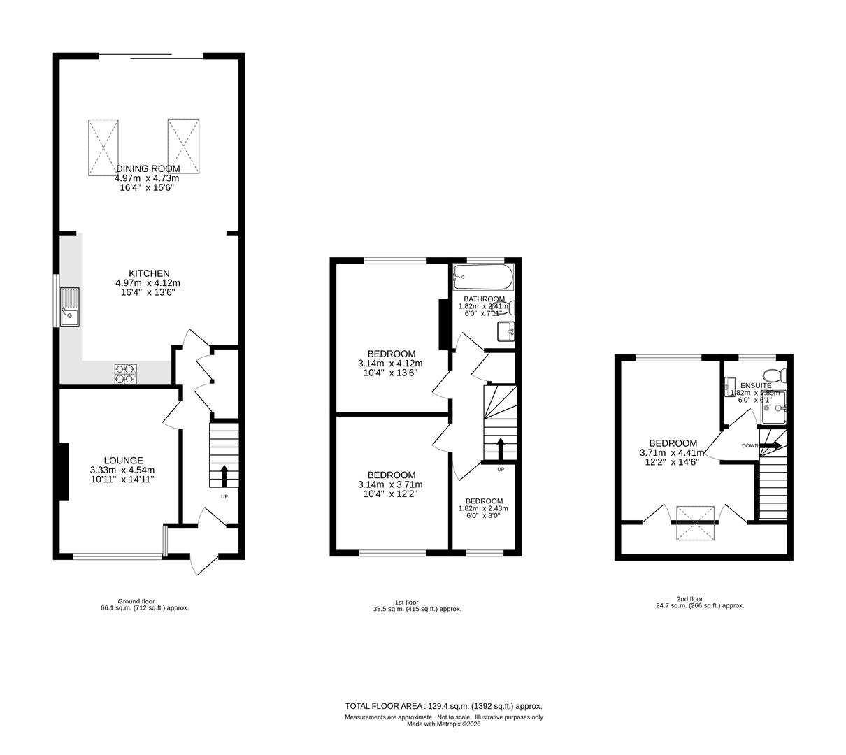 36, Cowper Gardens, Wallington floorplan