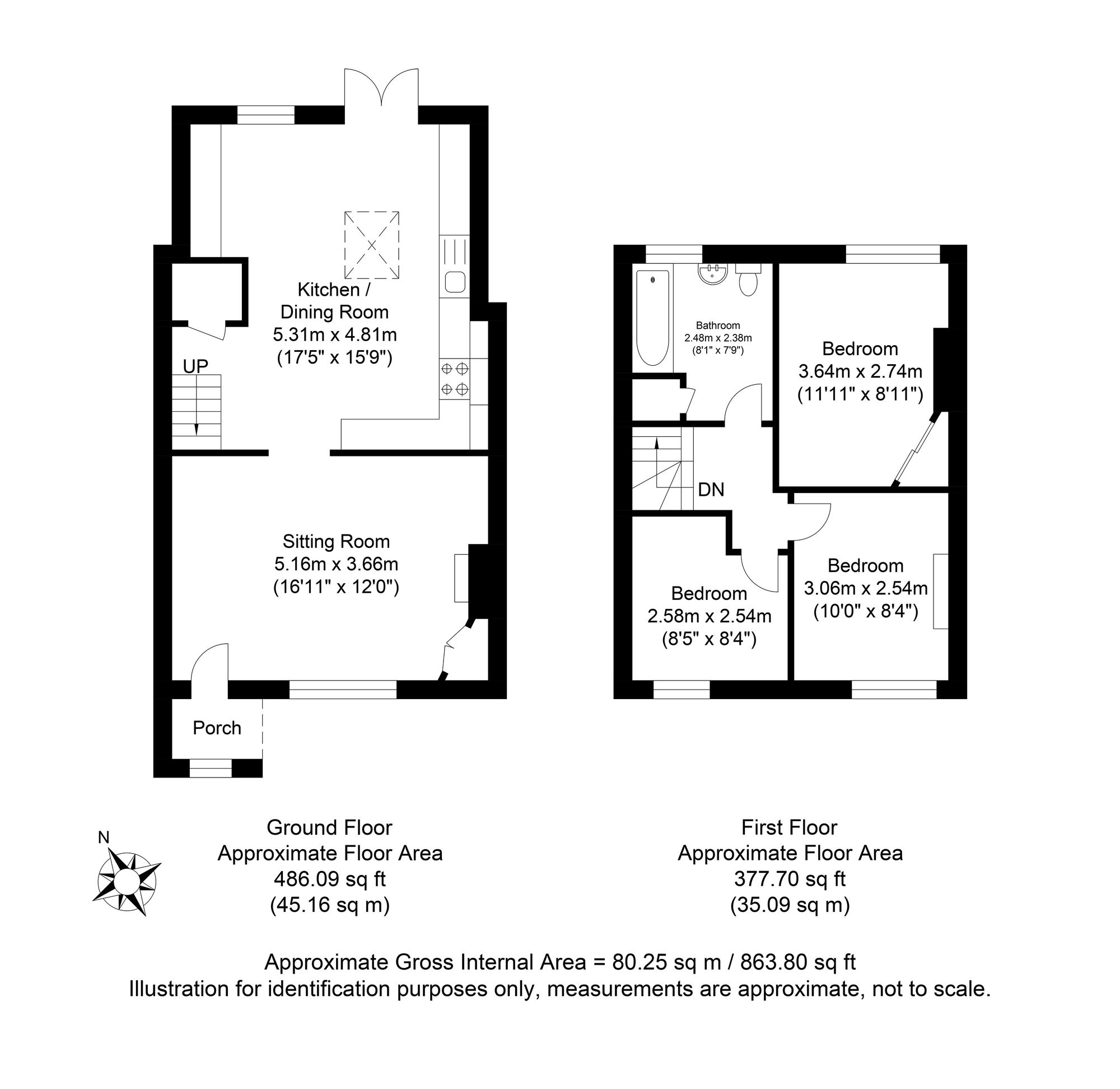 3 Munster Cottages Mongers Lane, Lewes floorplan