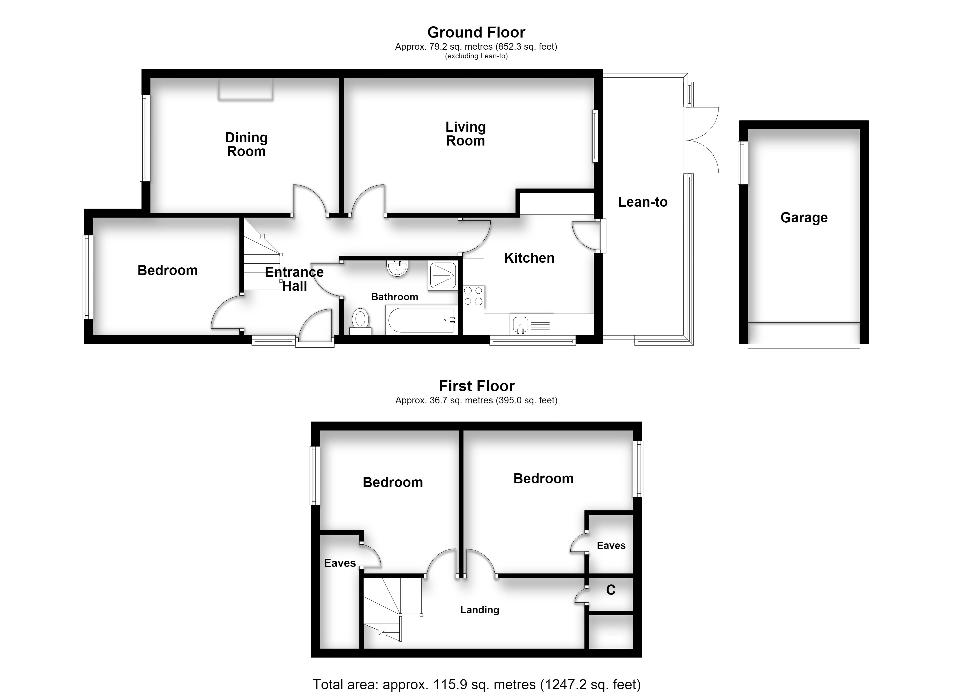 1, Leonard Close, Kent floorplan