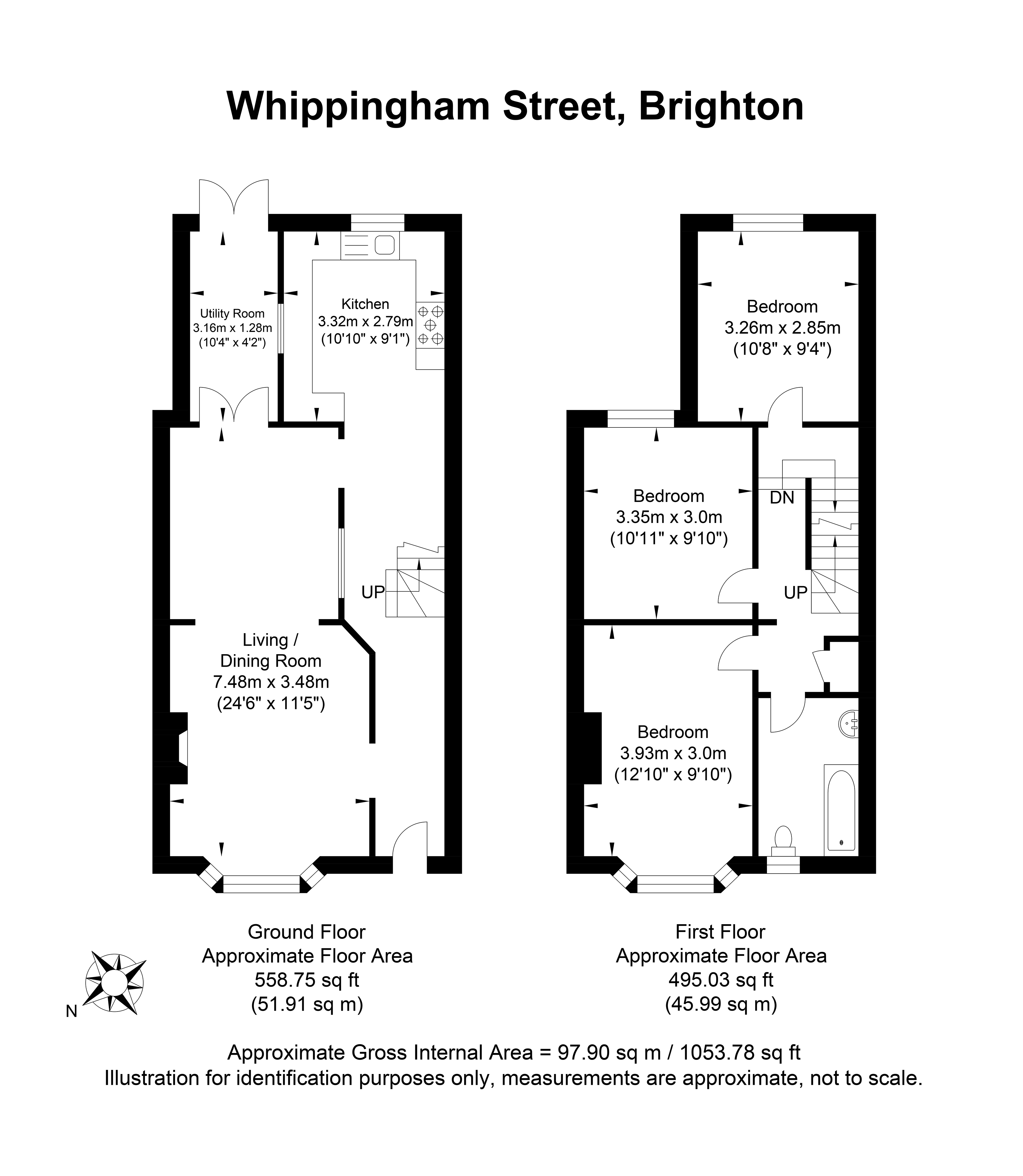 2, Whippingham Street, Brighton floorplan