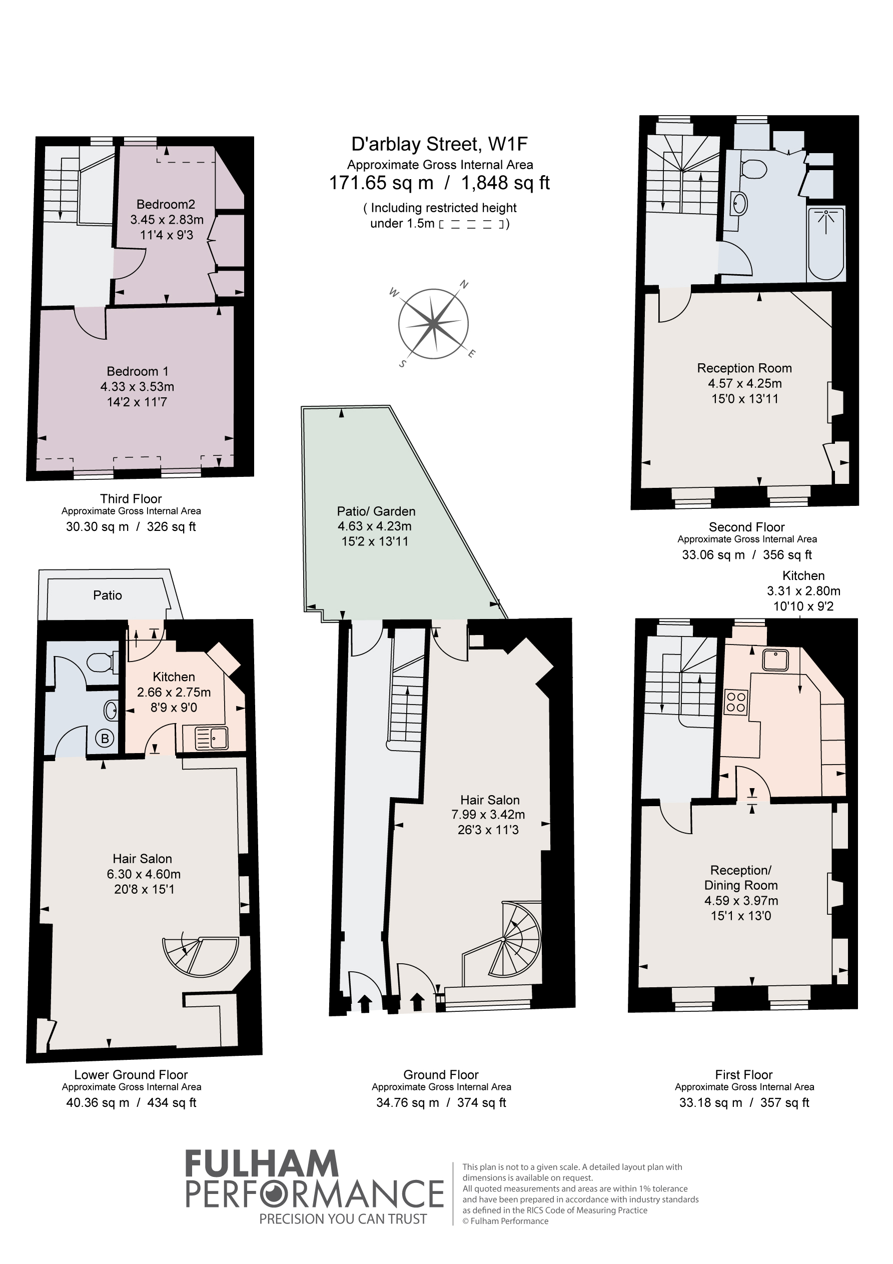 2, D'arblay Street, London floorplan