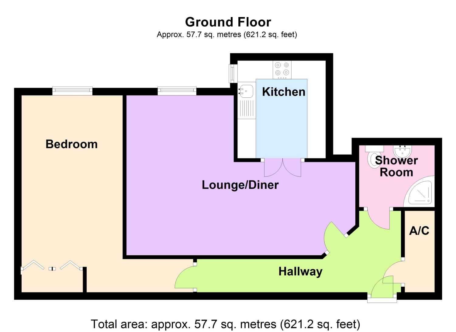 Court, Spalding PE11, 1 bedroom flat for sale 68582736