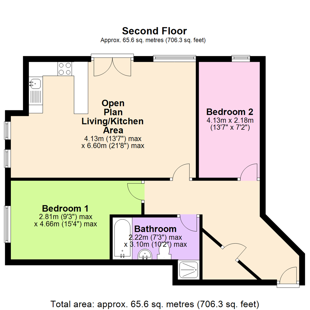 Russell Road, Nottingham floorplan