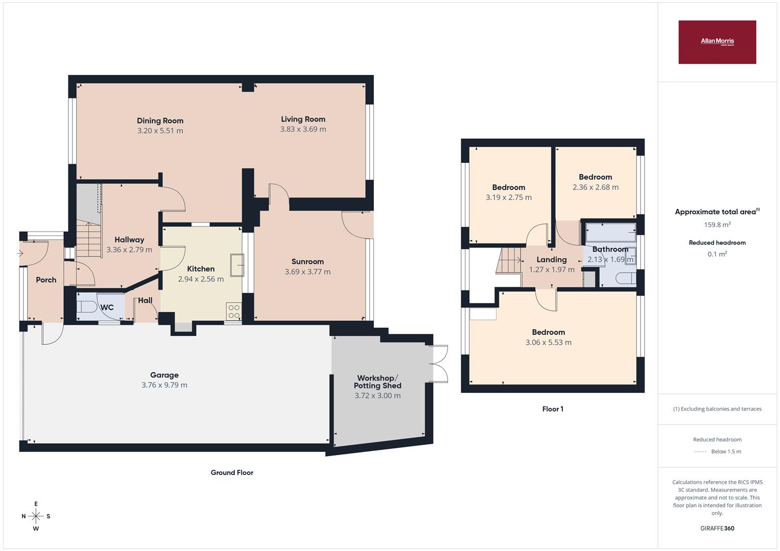38, Church Road, Malvern floorplan