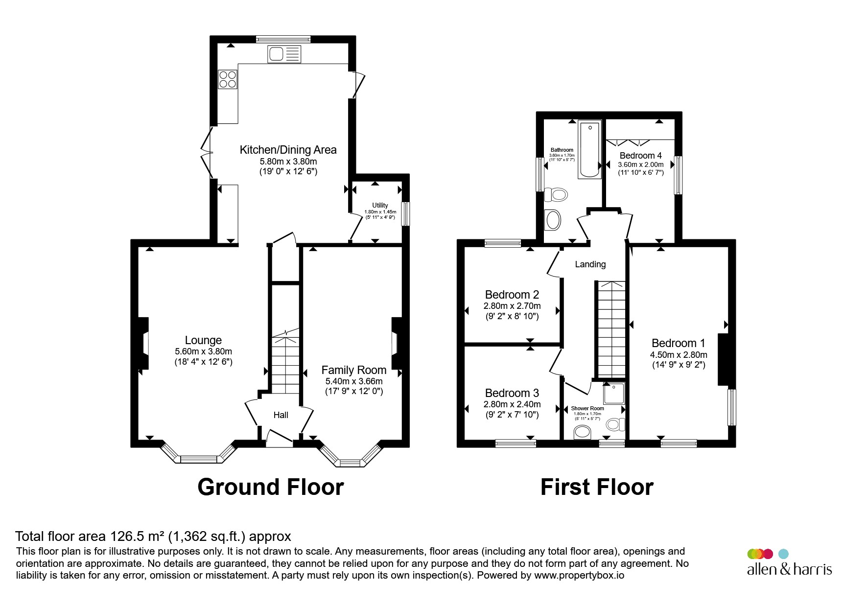 43, Pencoedtre Road, Barry floorplan
