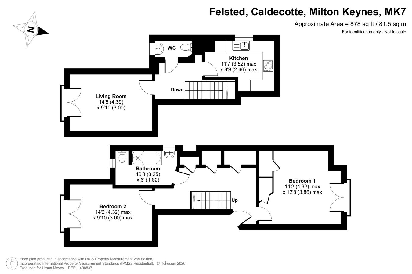 75, Felsted, Milton Keynes floorplan