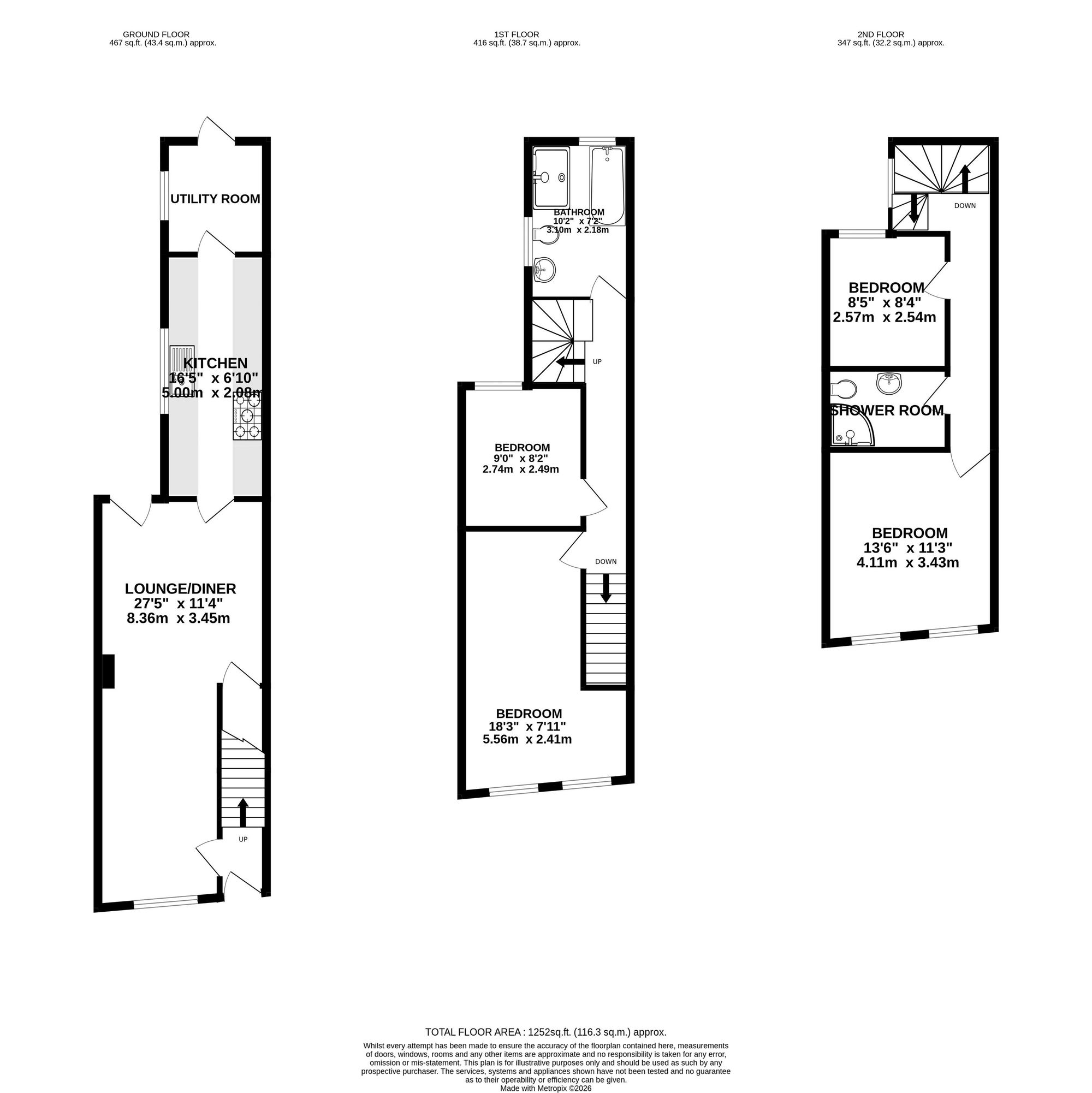 16 Granada Road, Southsea floorplan