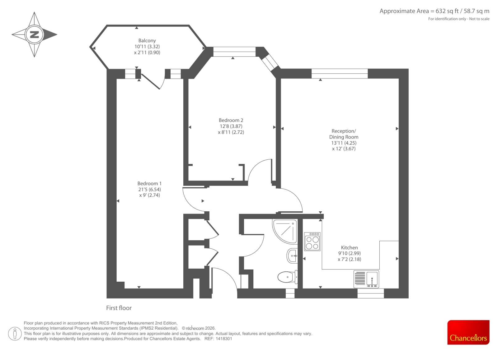 82, The Heyes, Oxford floorplan