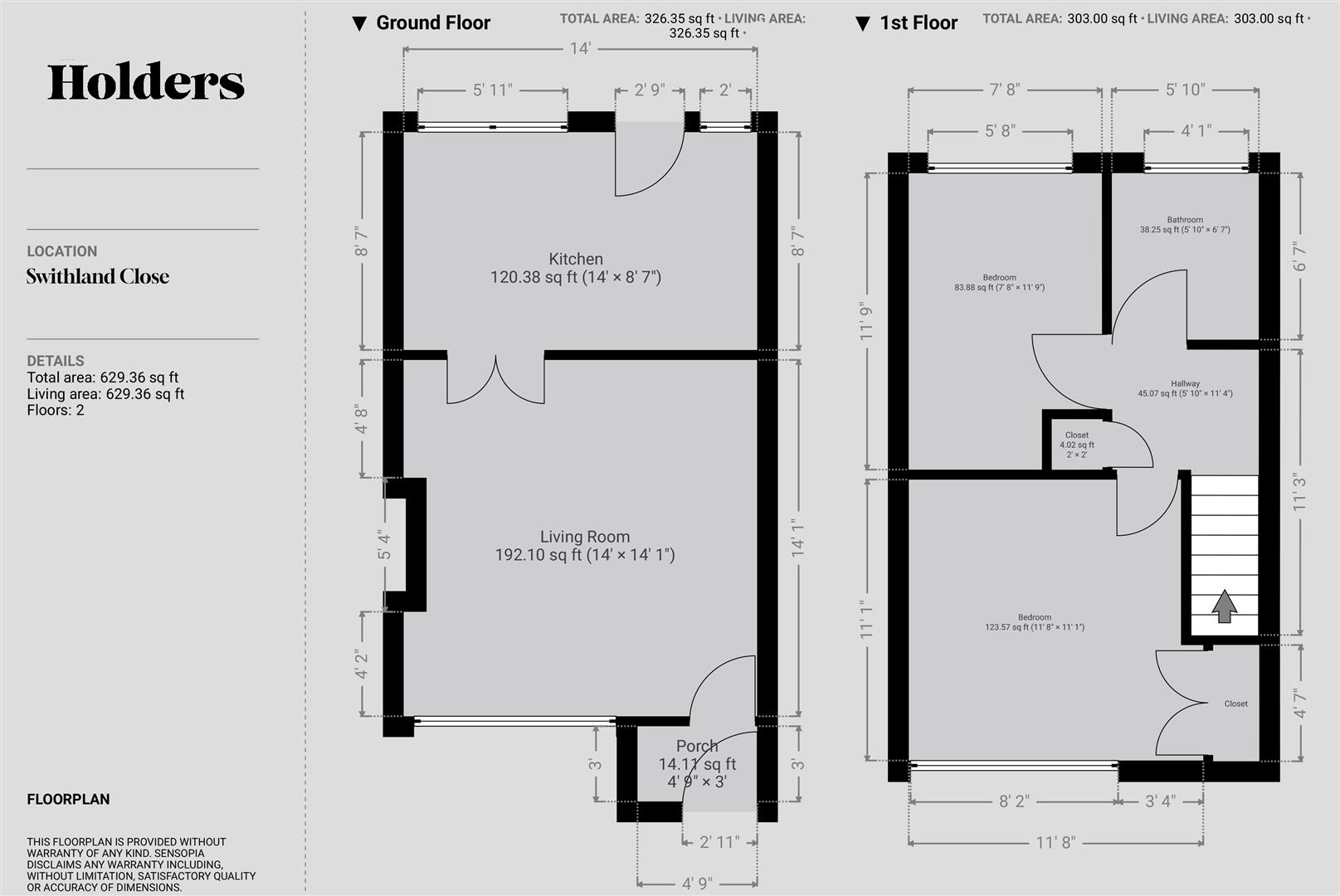 19, Swithland Close, Loughborough floorplan