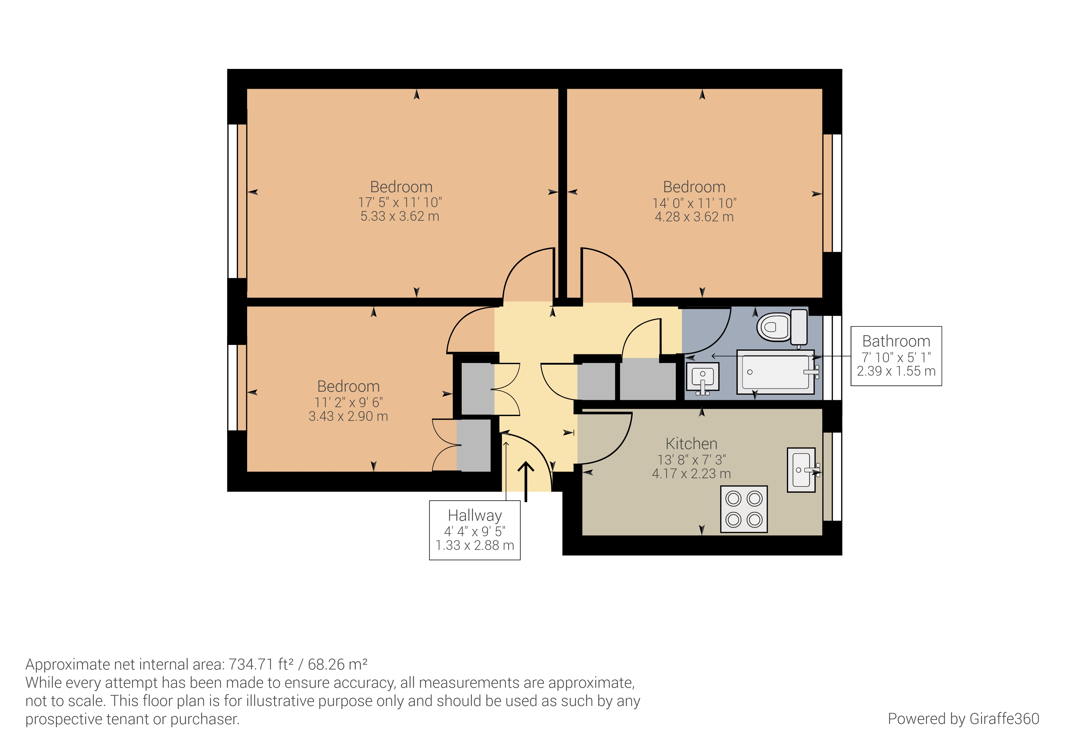 Regency Court, Withdean Rise, Brighton Bn1, 2 Bedroom Flat To Rent 