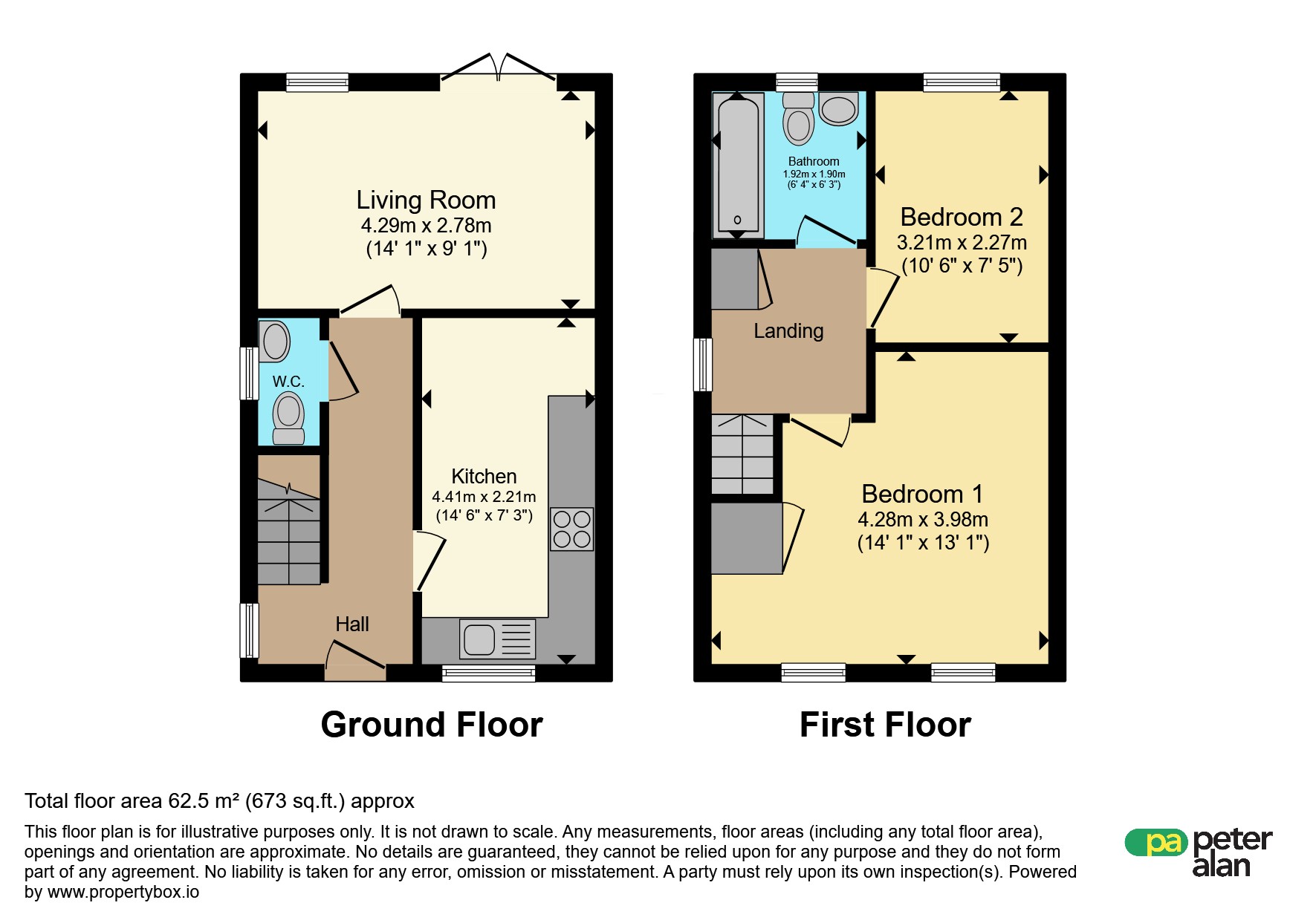 47, Maes Ifor, Cardiff floorplan