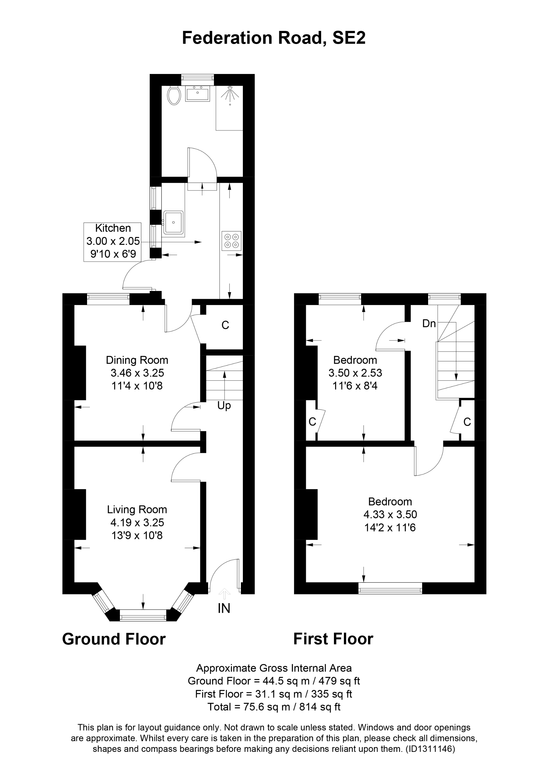 6, Federation Road, London floorplan