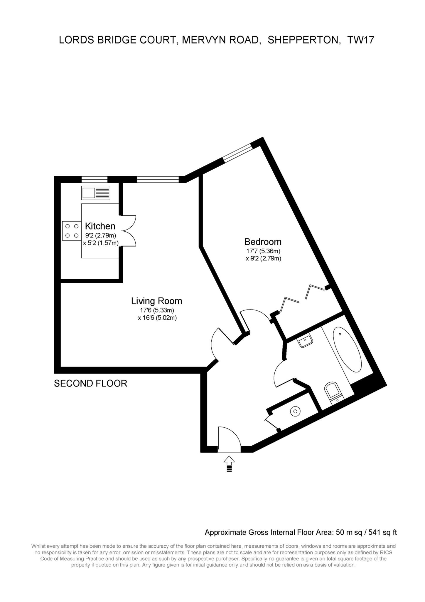 32 Lords Bridge Court, Mervyn Road, Shepperton floorplan
