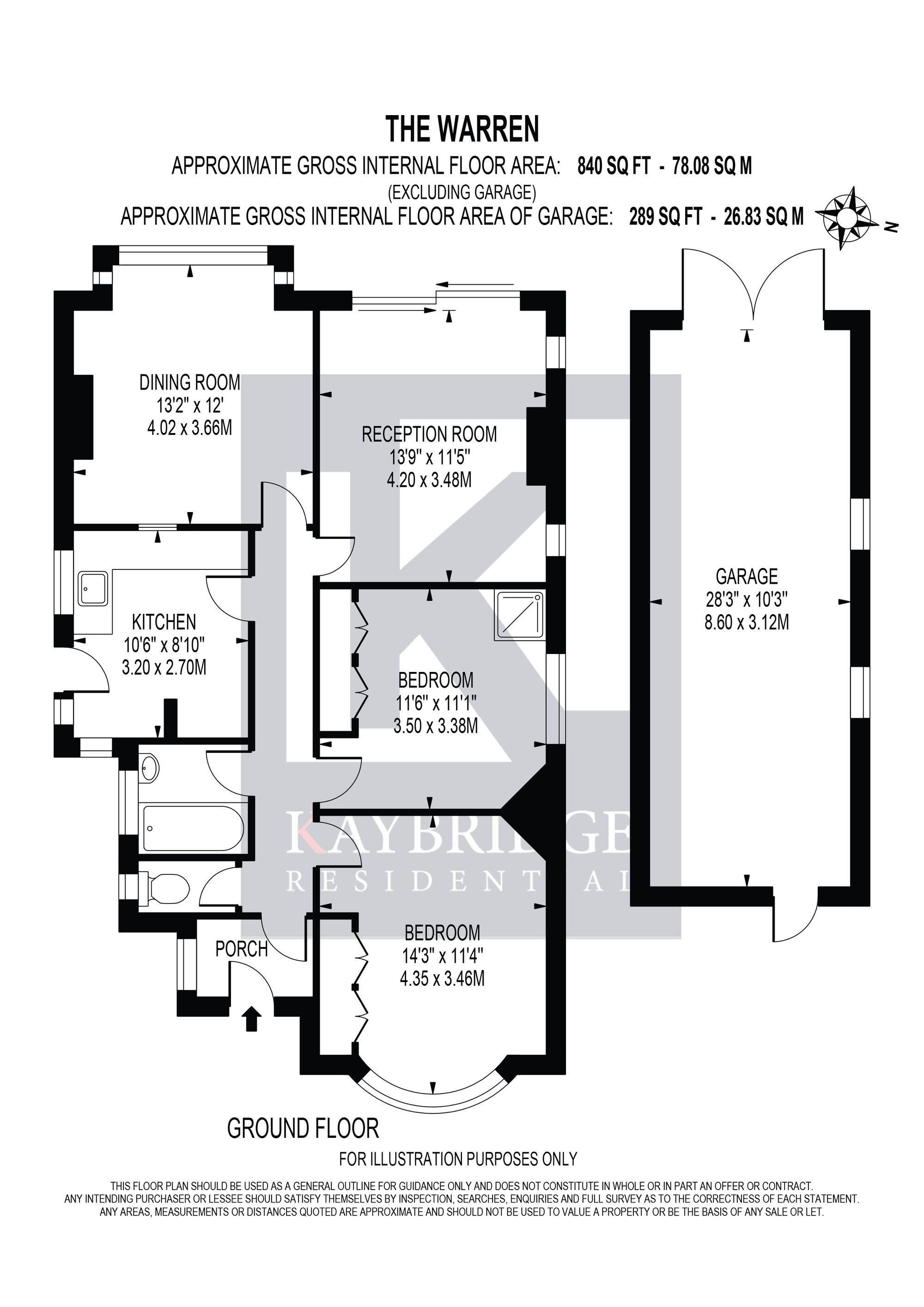 13 The Warren, Worcester Park floorplan
