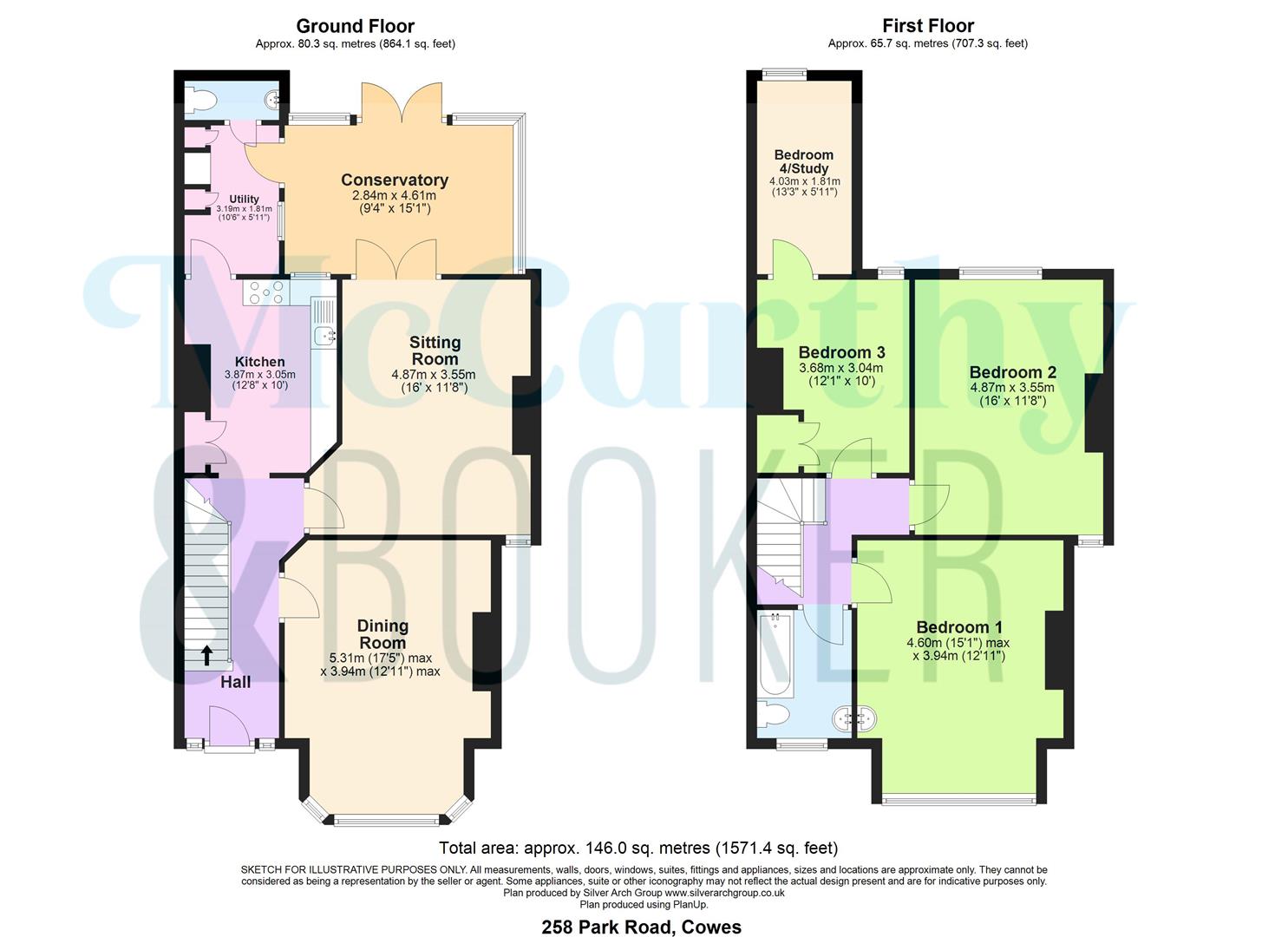 258, Park Road, Cowes floorplan