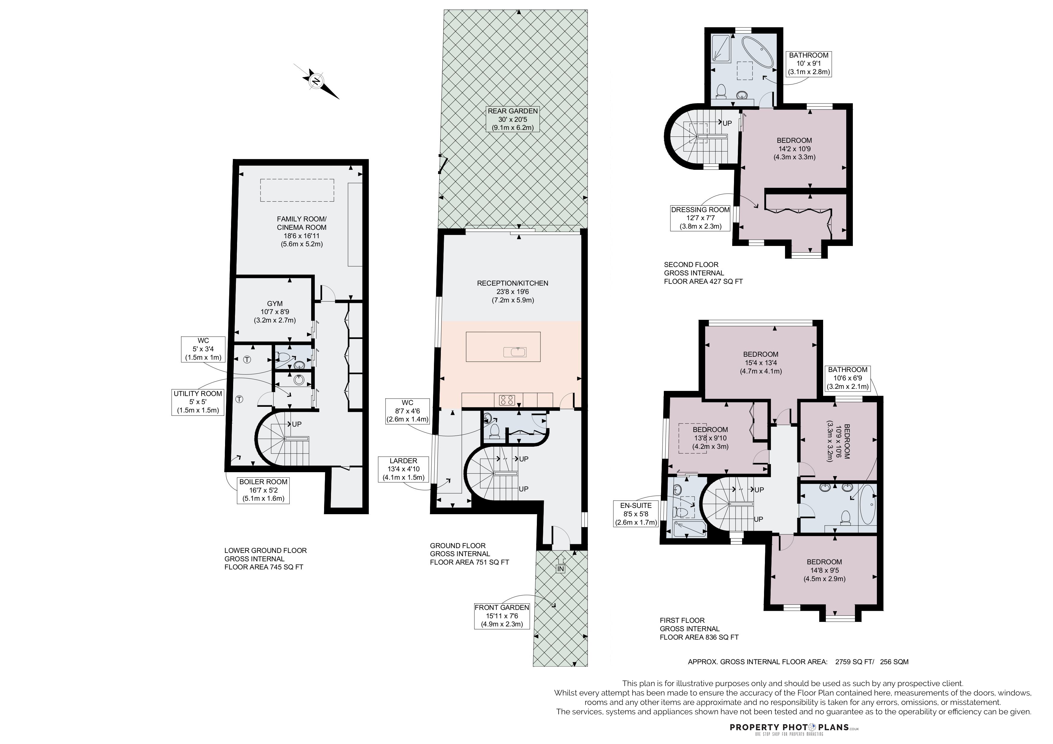 1C, Cromwell Grove, London floorplan