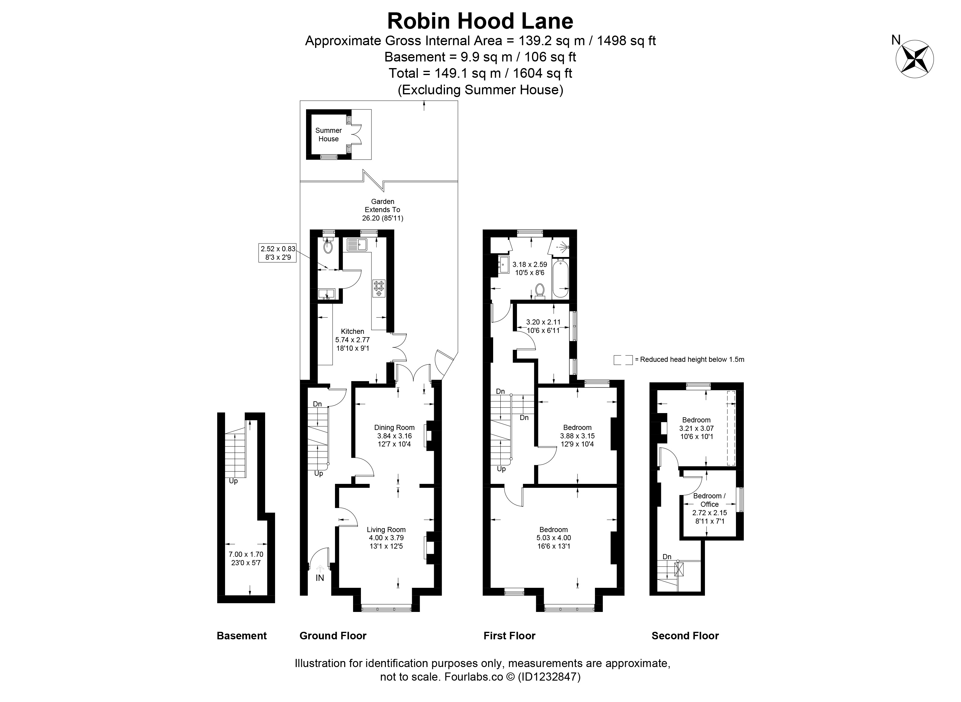 56, Robin Hood Lane, Sutton floorplan