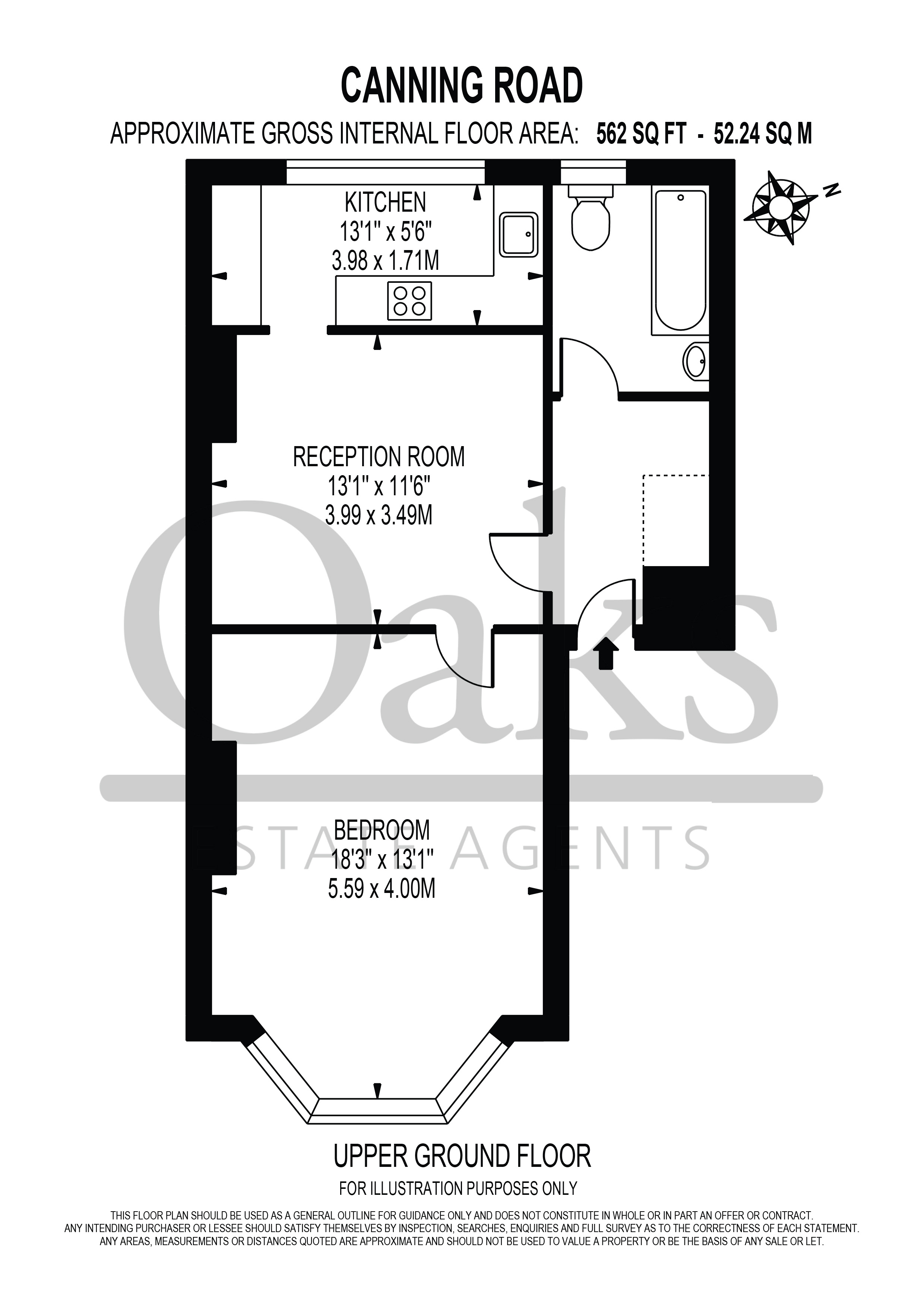 Hall Floor Flat, 28, Canning Road, Surrey floorplan