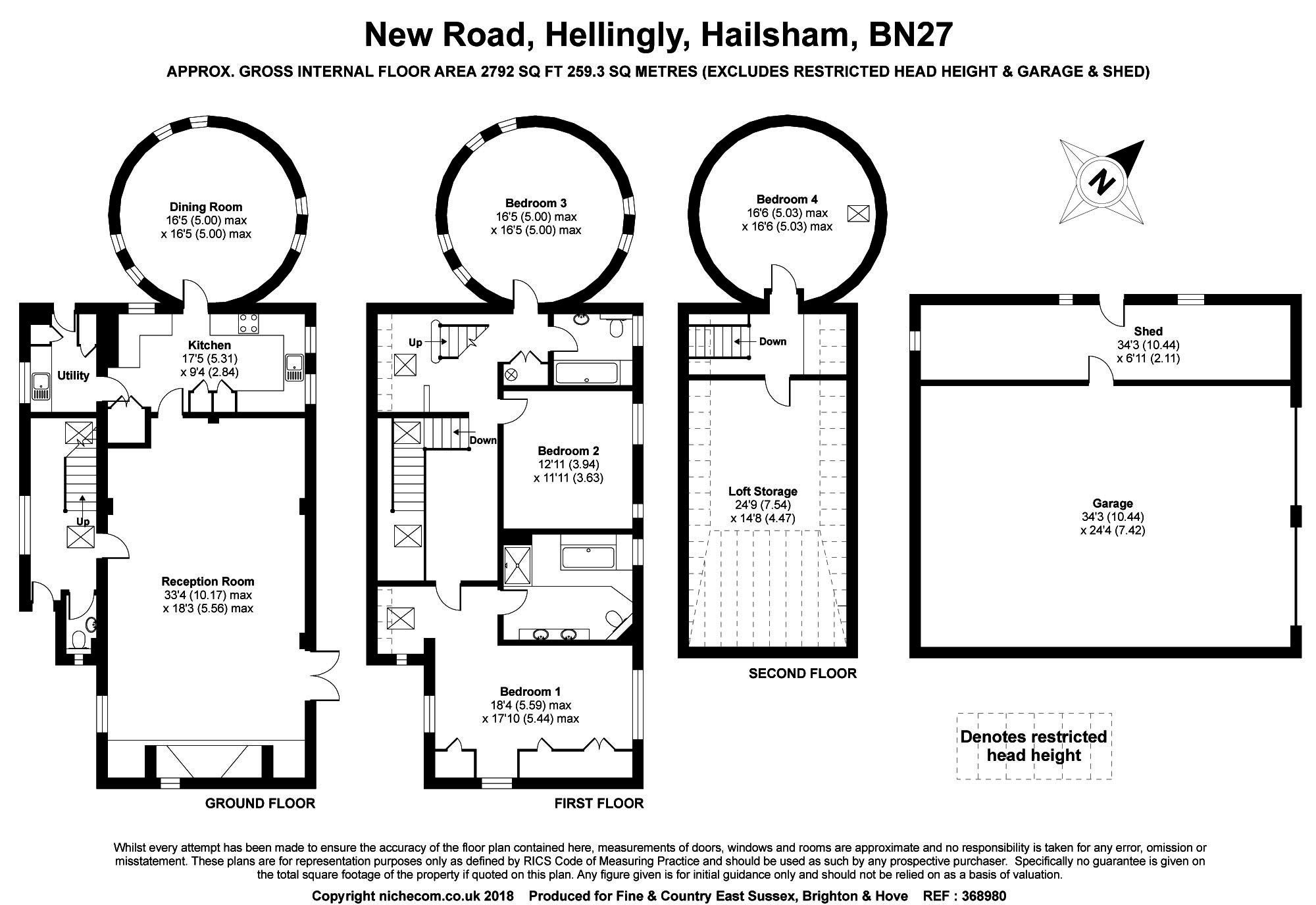 4 Bedrooms Detached house for sale in Caravan Park, New Road, Hellingly, Hailsham BN27