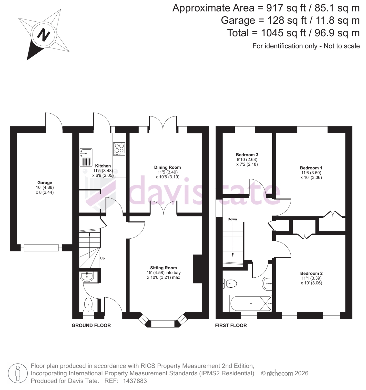 3, Millers Close, Reading floorplan