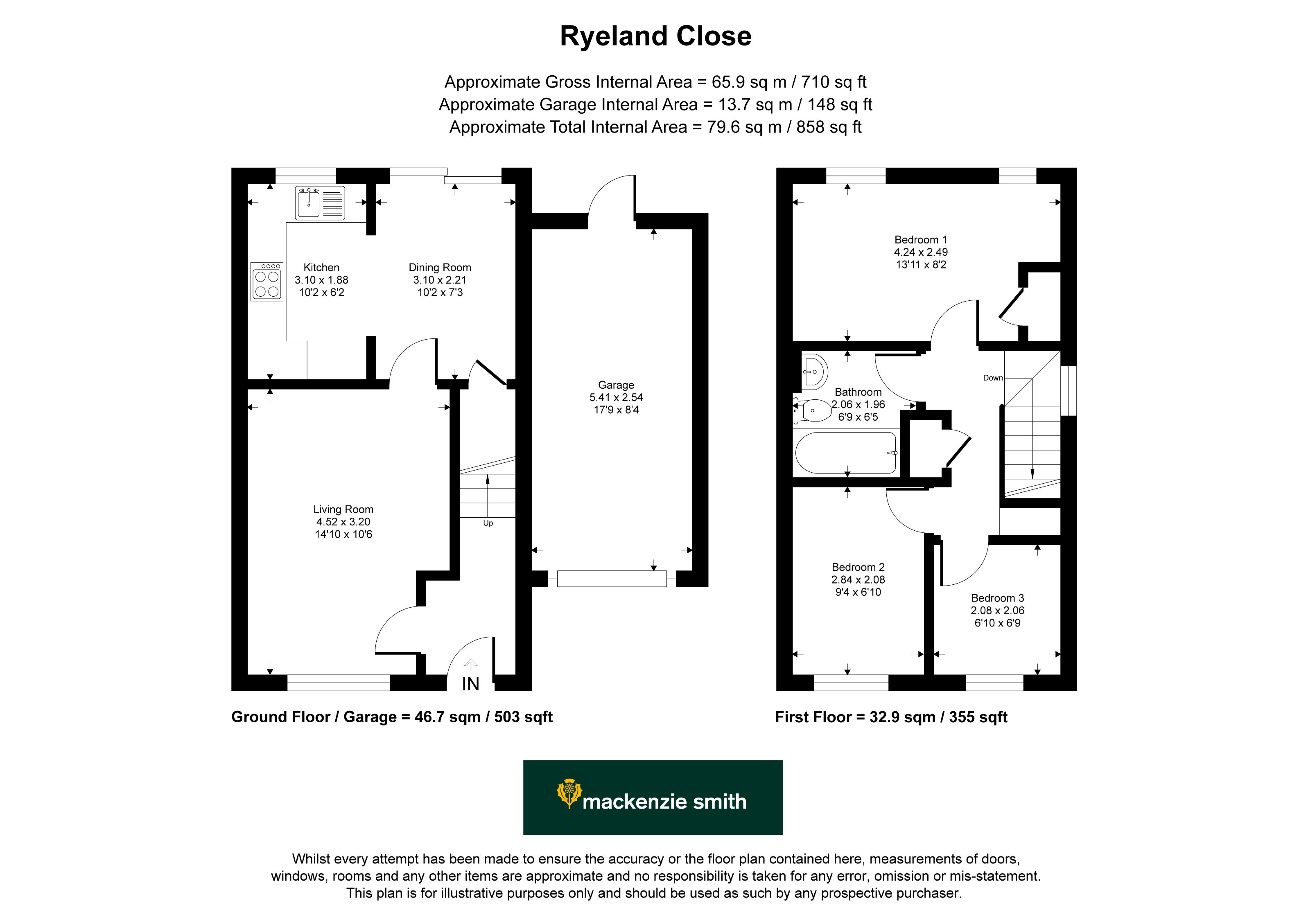 8, Ryeland Close, Hampshire floorplan