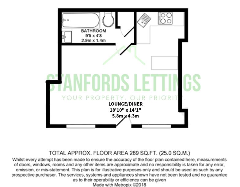 Flat 38, Windsor Court, Windsor Street, Brighton floorplan