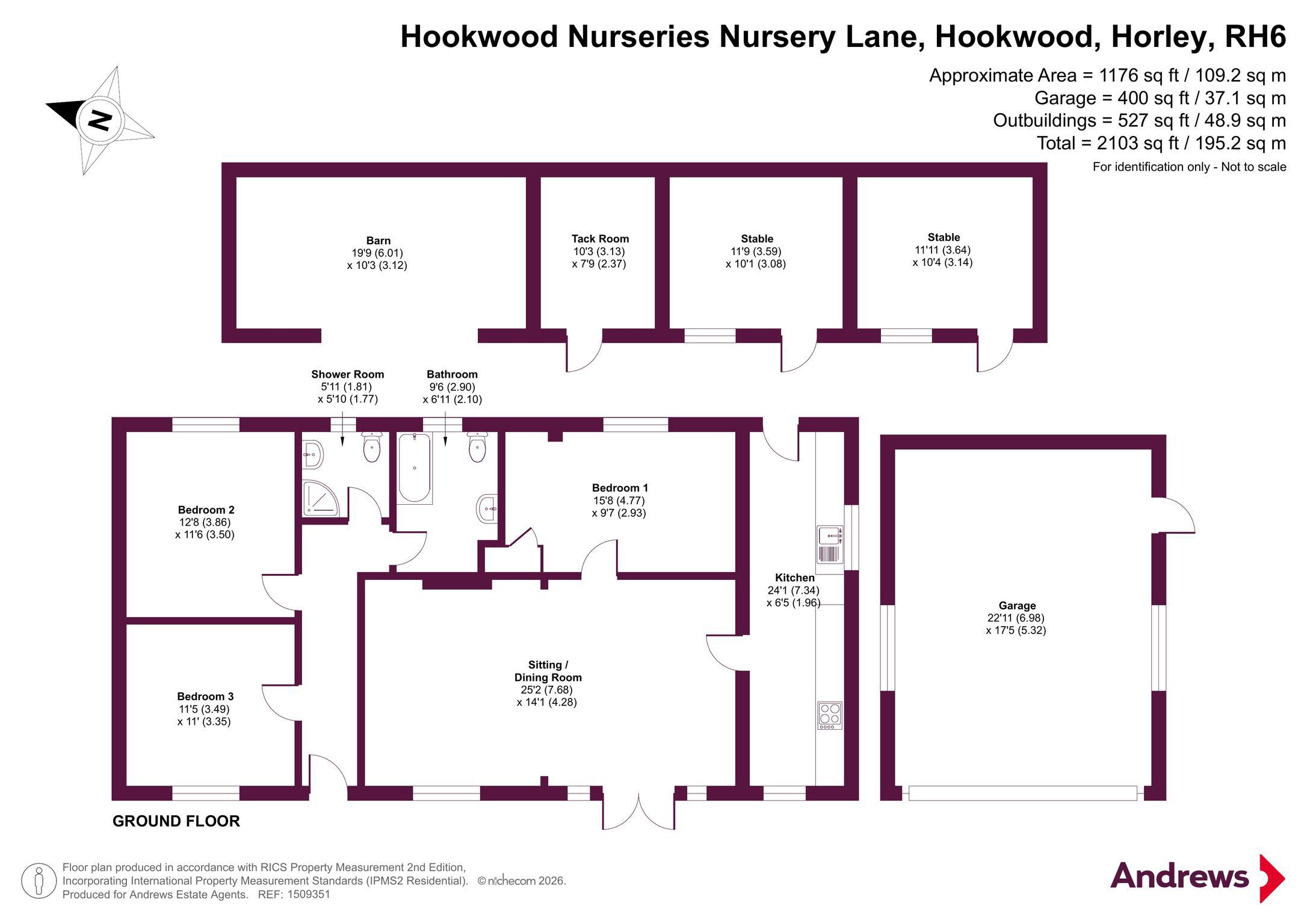 Hookwood Nurseries,, Nursery Lane, Horley floorplan