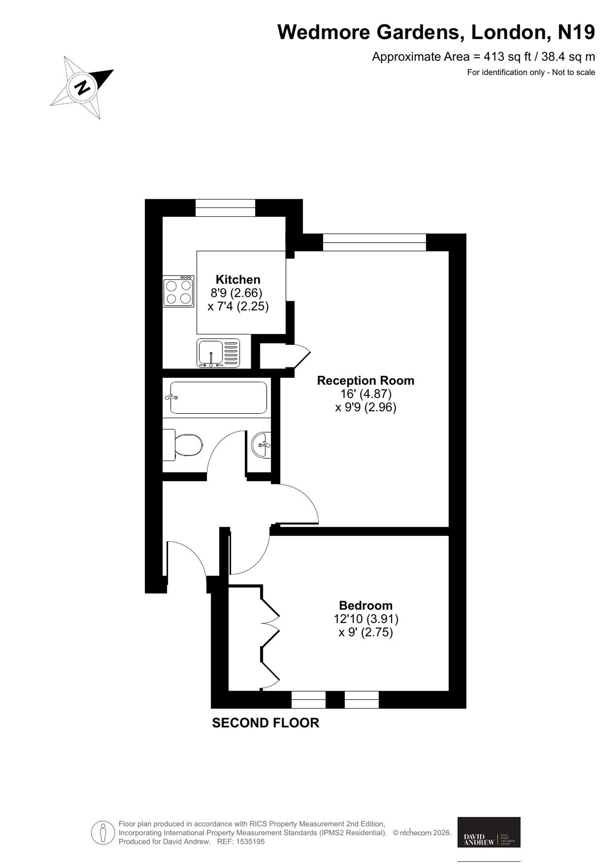 86 Wedmore Gardens, London floorplan