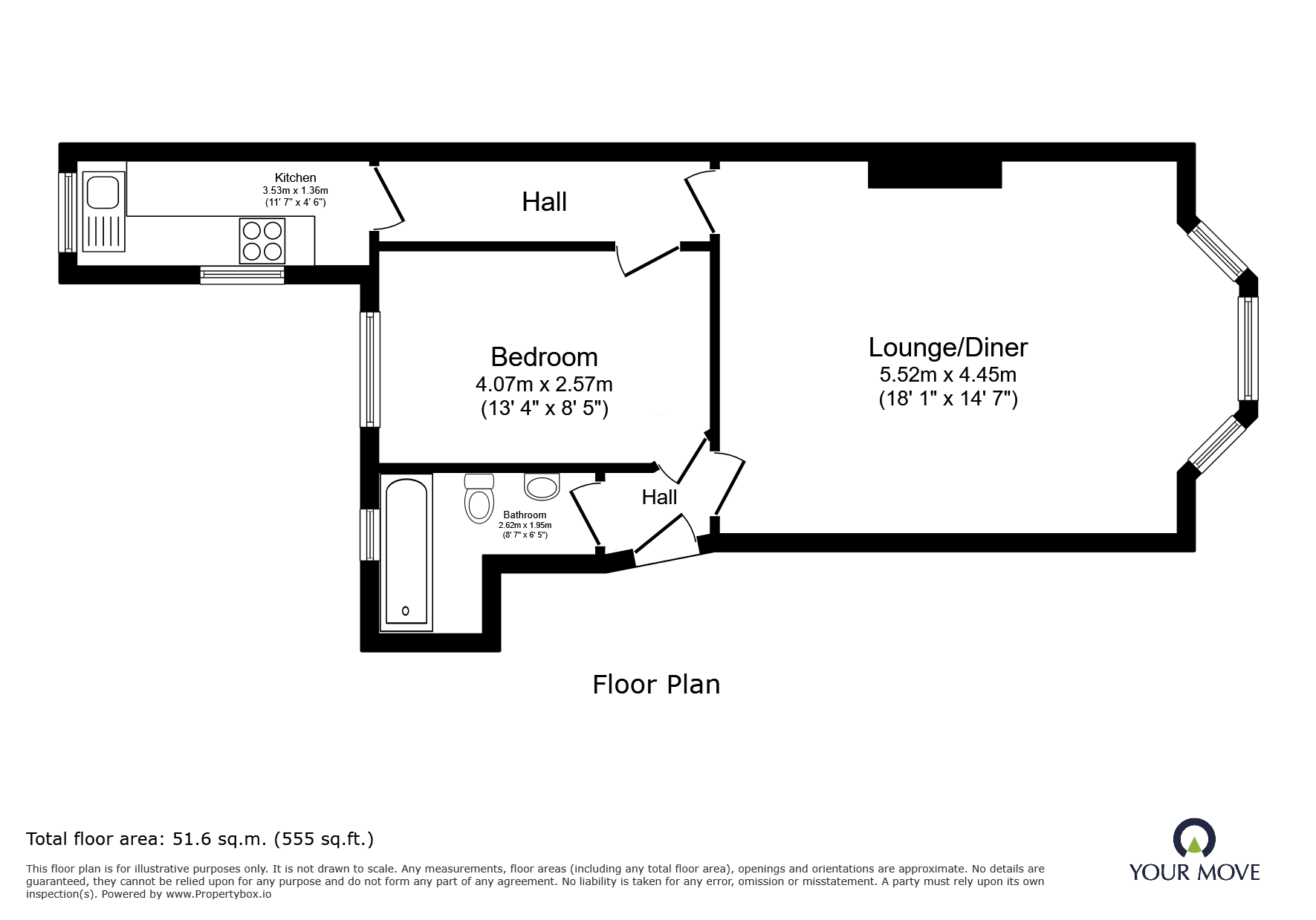 FFF, 5, Bedford Square, East Sussex floorplan