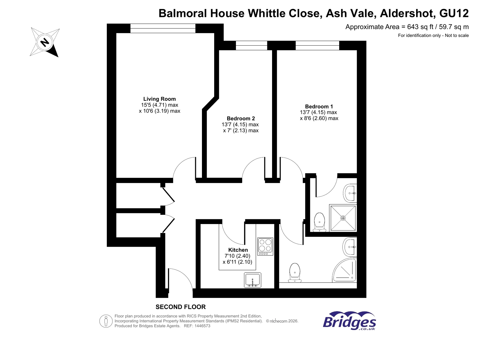 18 Balmoral House,, Whittle Close, Ash Vale floorplan