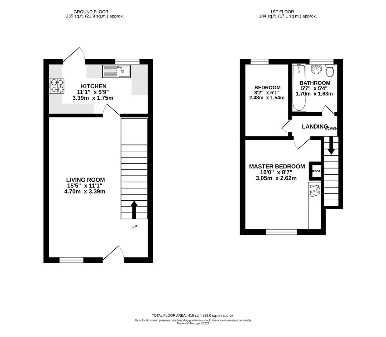40, Vallance Close, Burgess Hill floorplan