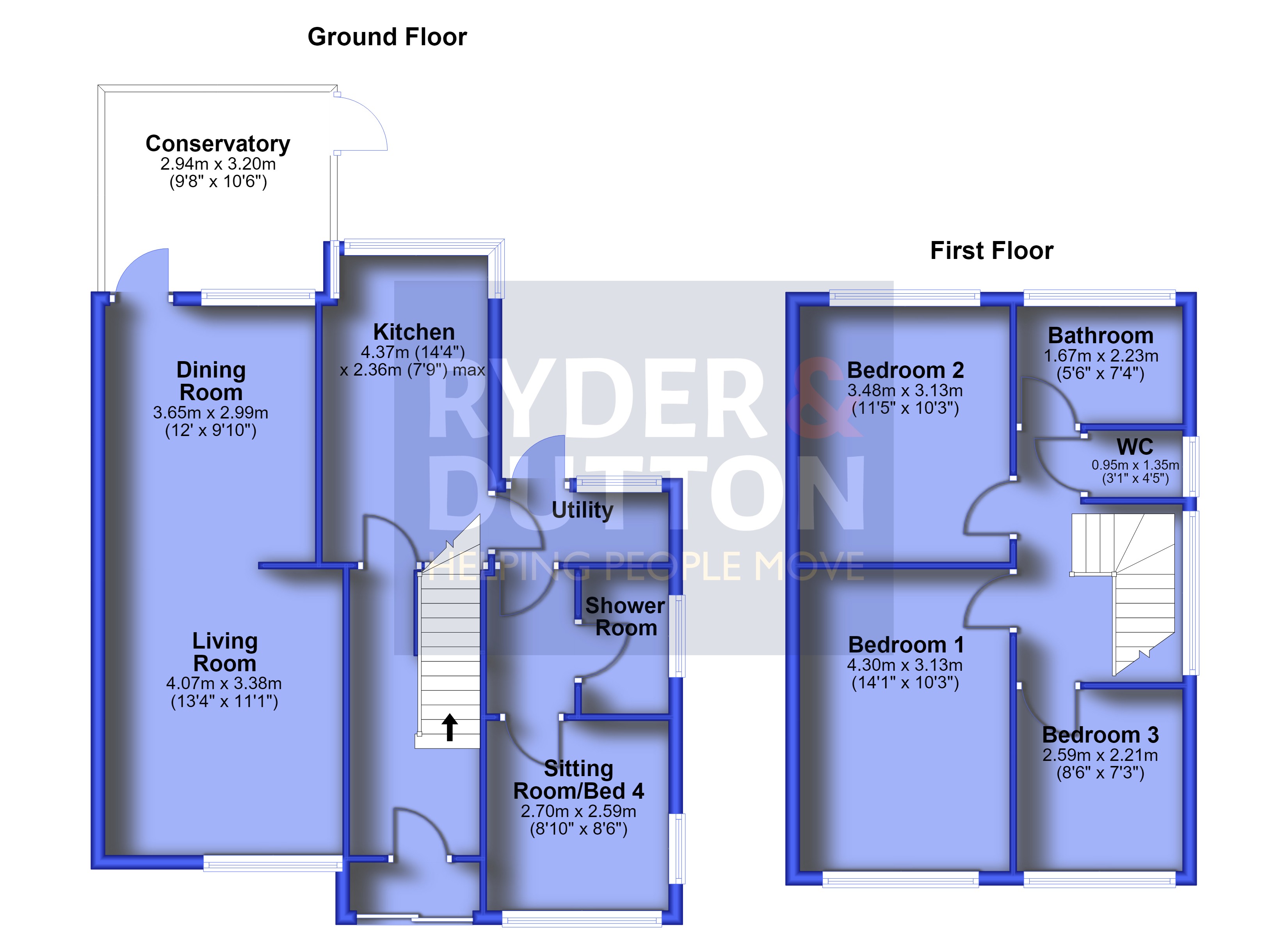 6, Southern Close, Manchester floorplan